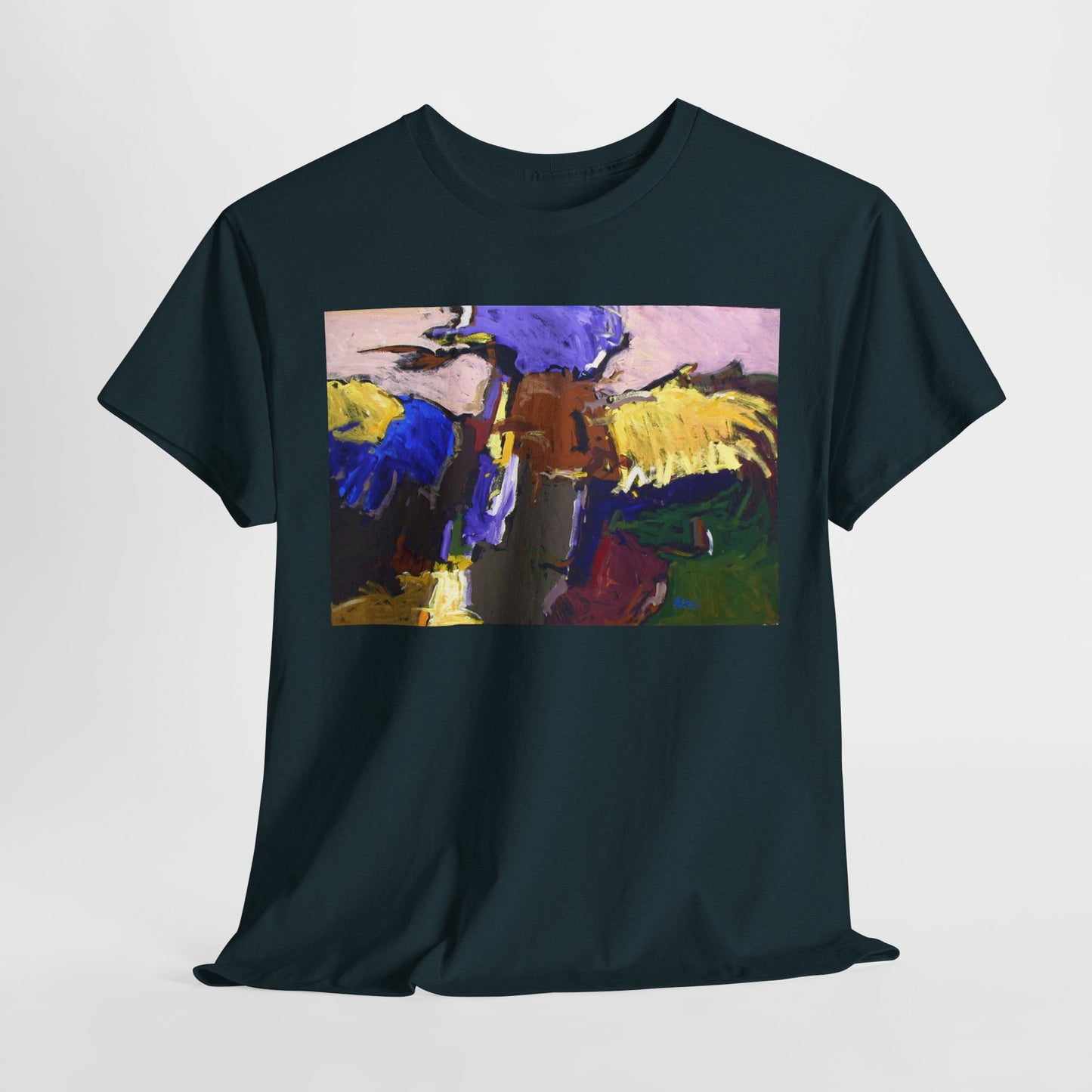 Abstract Art Unisex Heavy Cotton Tee - Unique Graphic T-Shirt for Art Lovers
