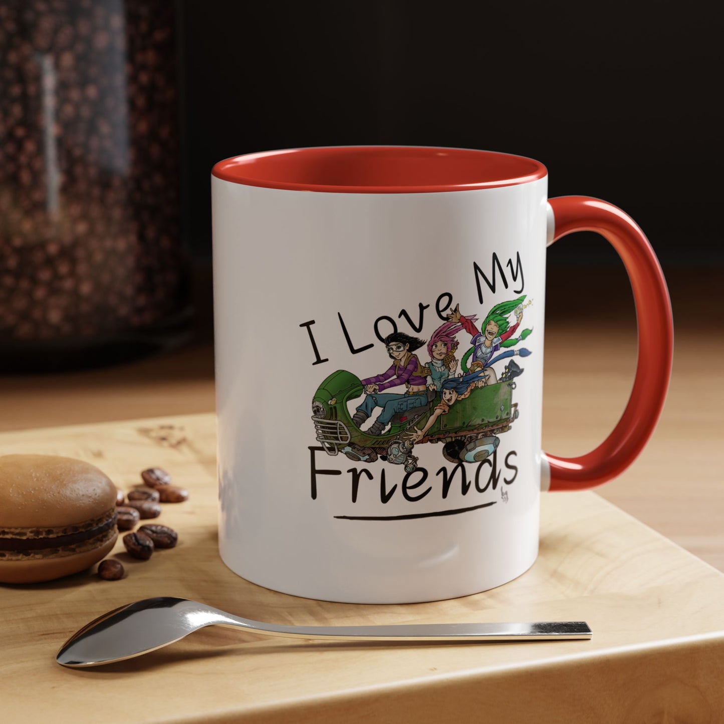 Mug - I Love My Friends Featuring Art by Bryon Gibson