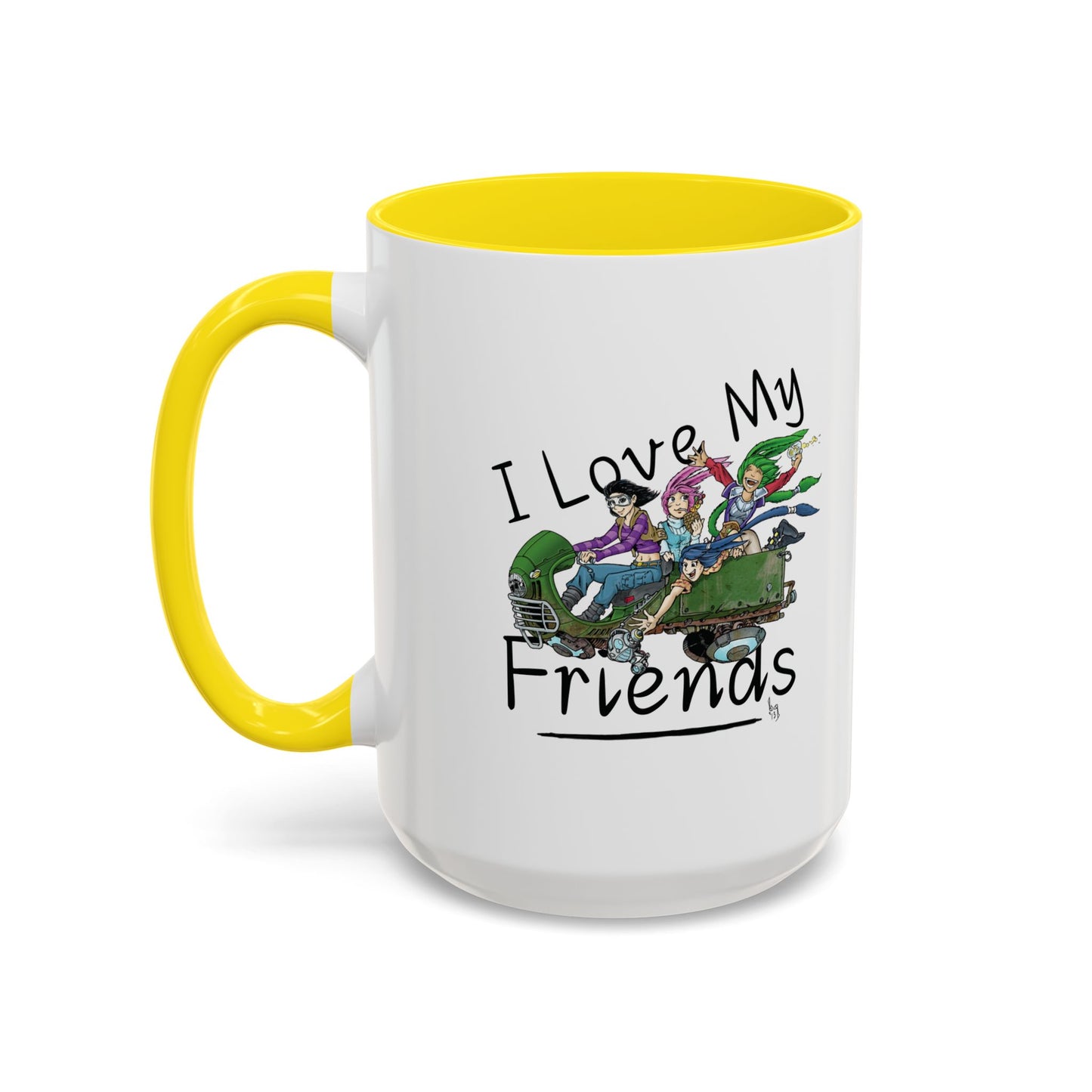 Mug - I Love My Friends Featuring Art by Bryon Gibson