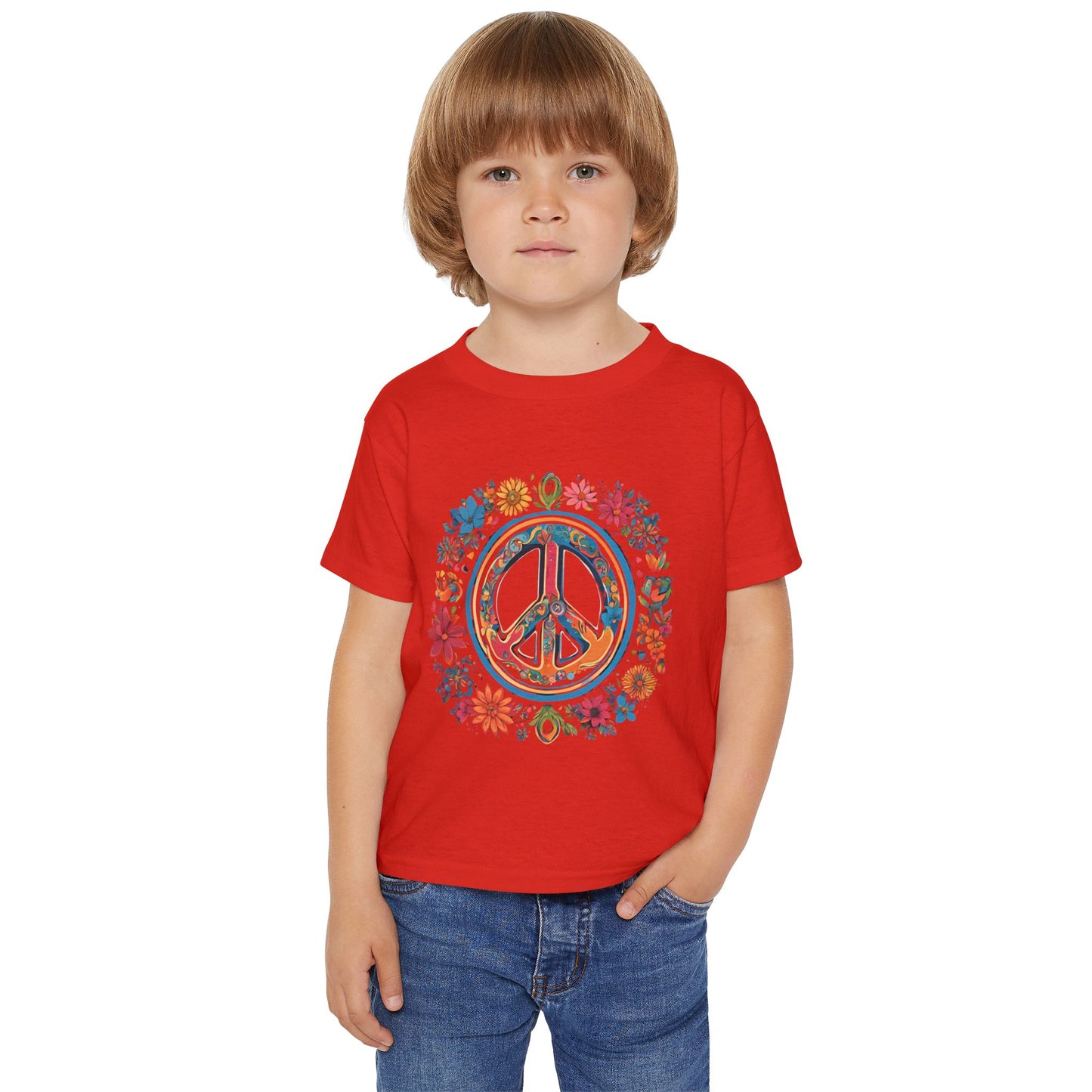 Toddler T-shirt - Simple Peace Symbol Design