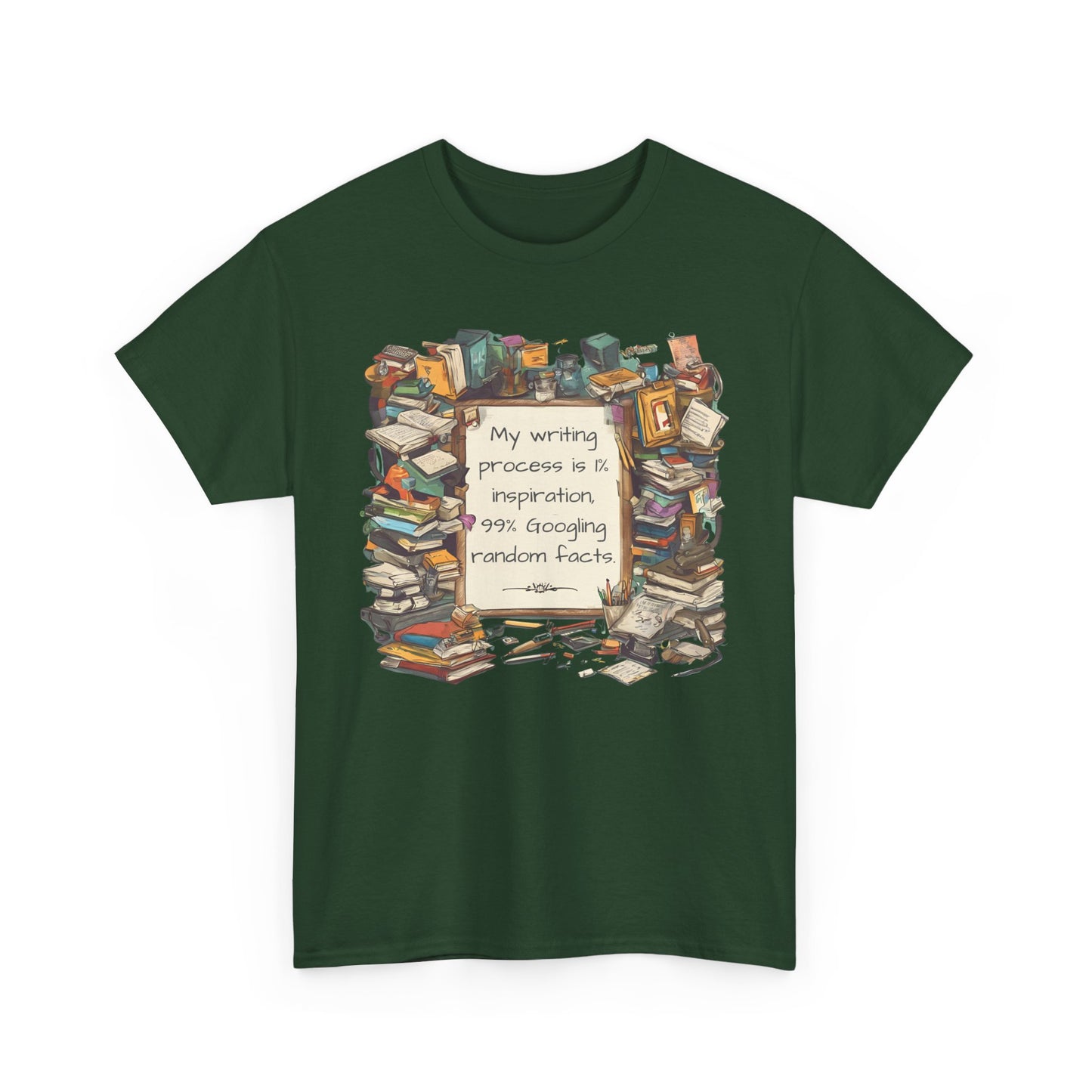 T-Shirt My Writing Process Inspiration Facts Tee