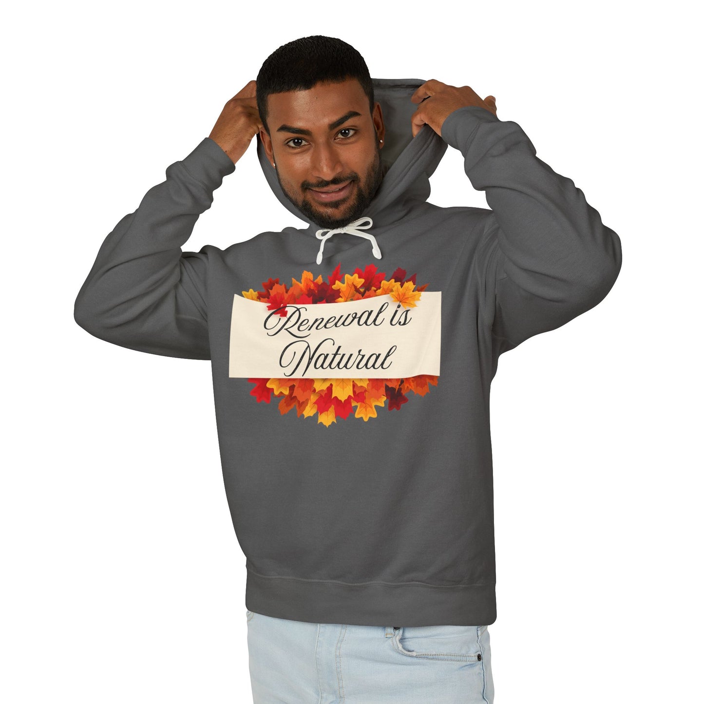 Autumn-Inspired Unisex Lightweight Hooded Sweatshirt, Cozy Fall Apparel, Perfect for Harvest Festivals, Relaxed Style, Gift Idea
