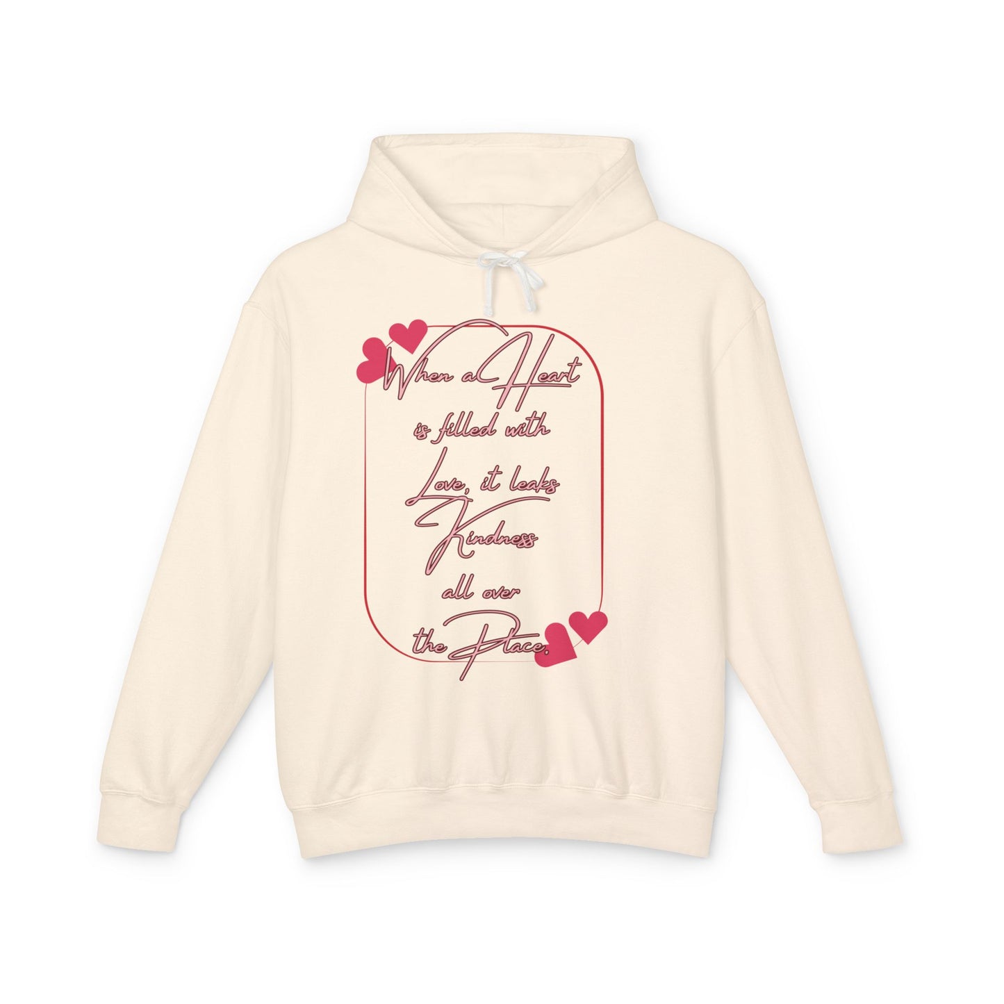Heartfelt Love Hoodie - Cozy, Unisex Lightweight Sweatshirt for Valentine's Day, Birthdays, Gifts, Casual Wear, Love Quotes
