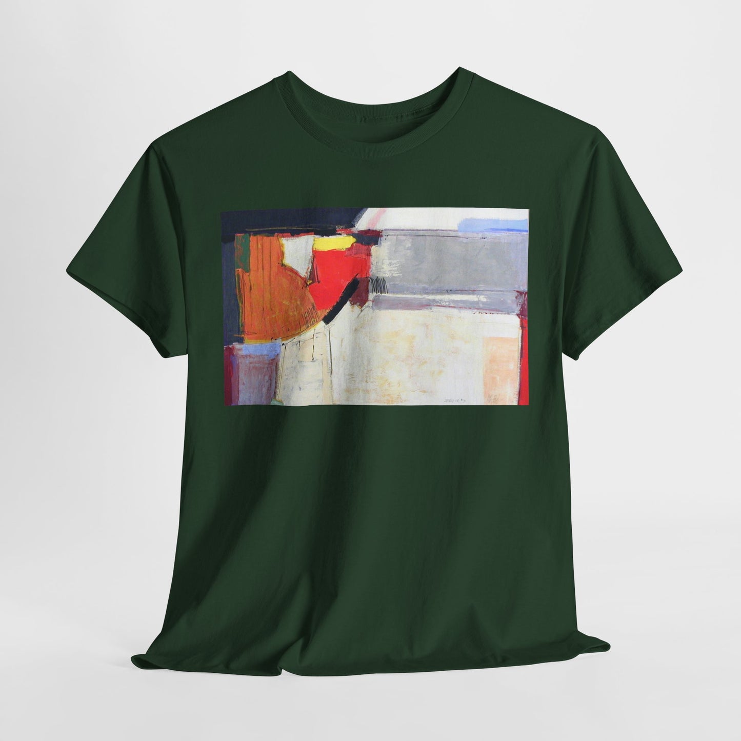 Abstract Art Unisex Heavy Cotton Tee - Stylish & Comfortable Fashion Statement