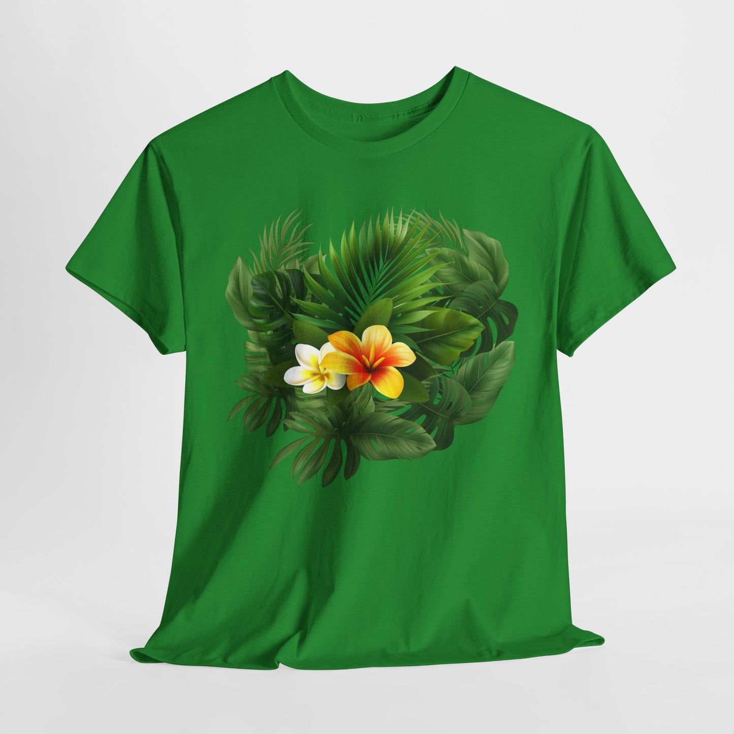 Tropical Floral Tee, Perfect Summer Vacation Shirt, Casual Outfit, Gift for Nature Lovers, Beach Day Essential, Eco-friendly Tee