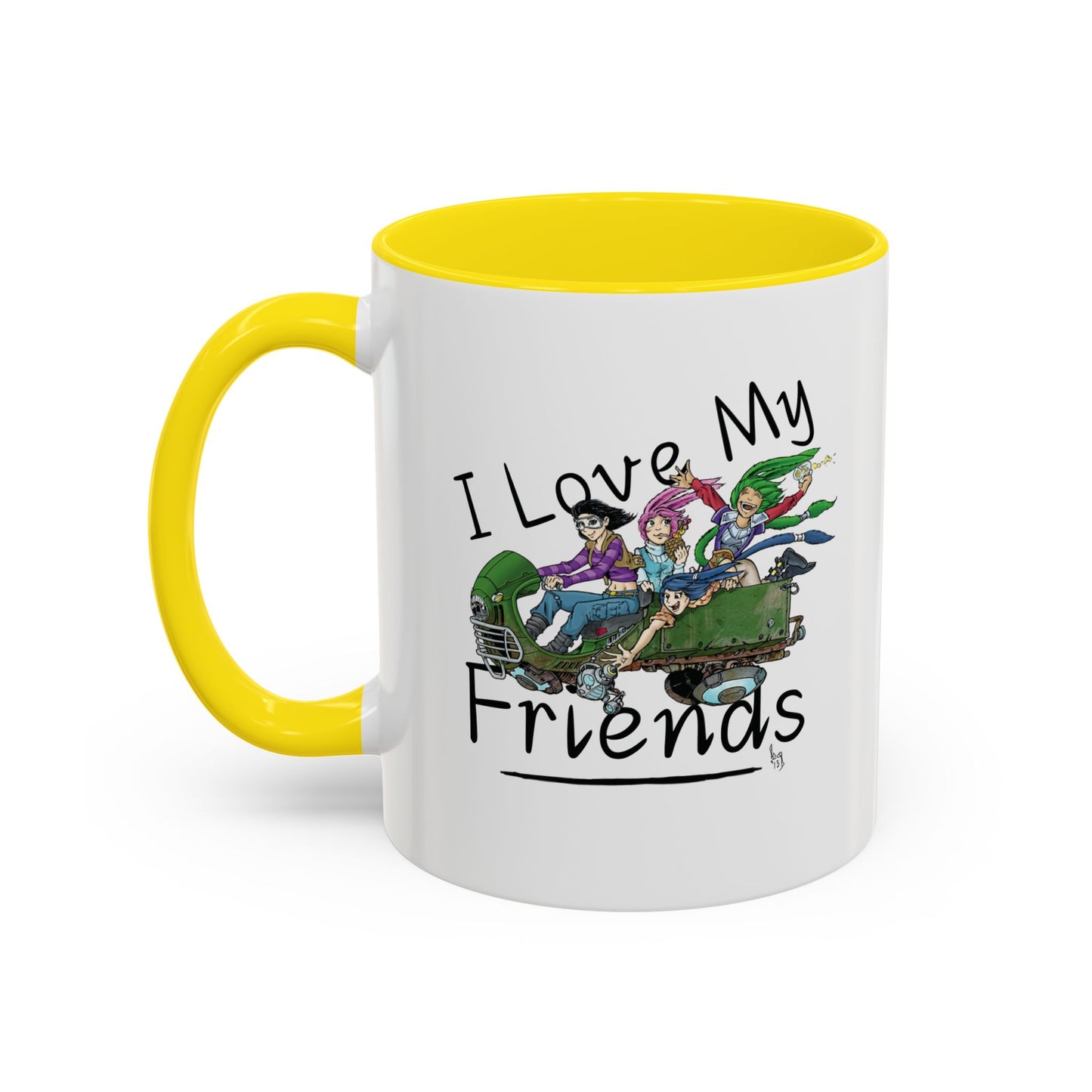 Mug - I Love My Friends Featuring Art by Bryon Gibson