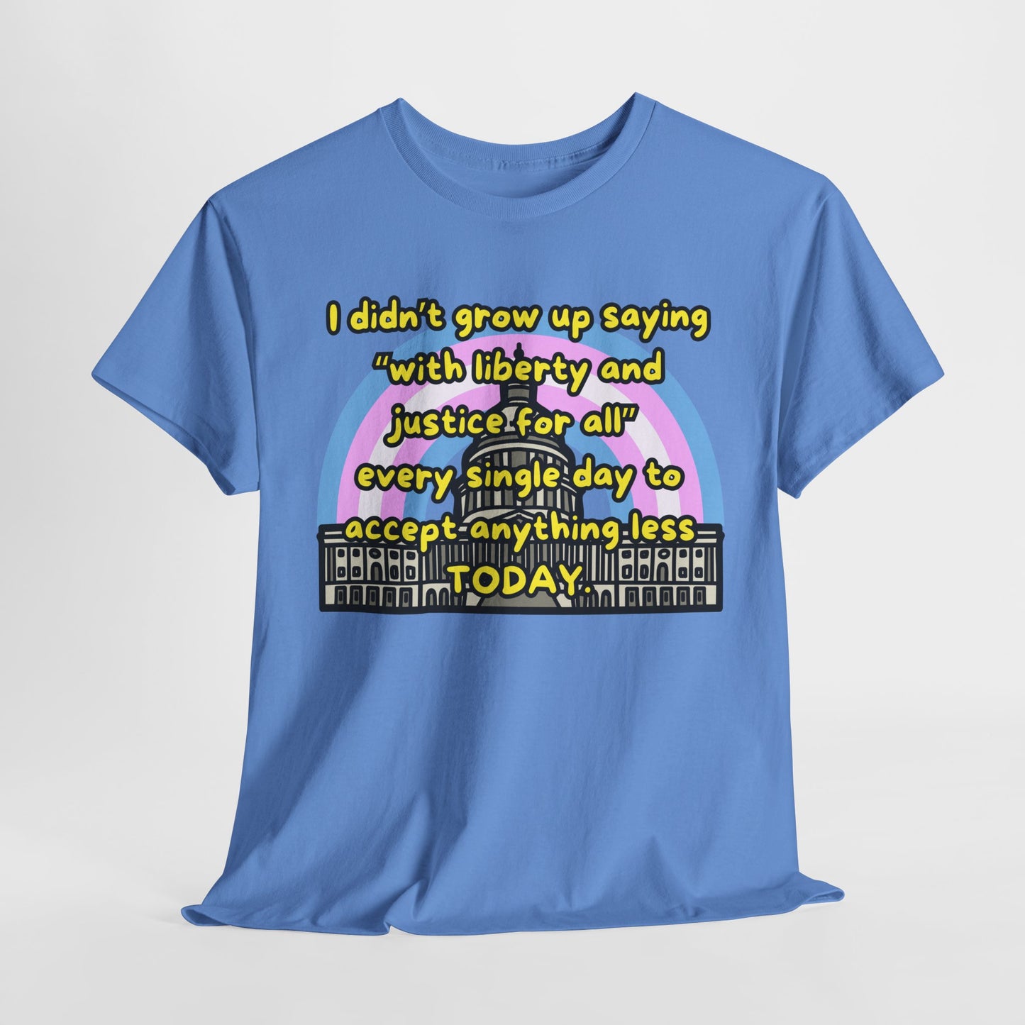 Empowerment Quote Unisex Heavy Cotton Tee - Liberty & Justice for All