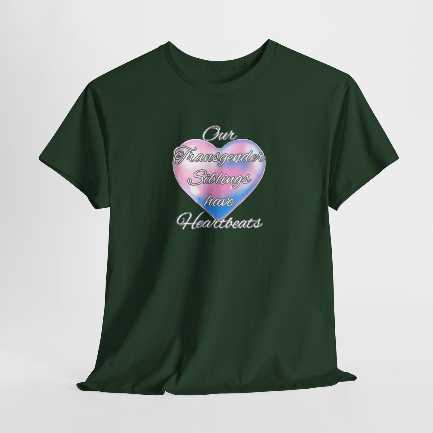 Heartbeats Unisex Heavy Cotton Tee - Pride Apparel for LGBTQ+ Acceptance