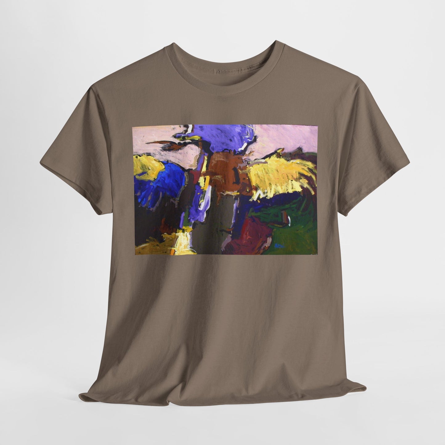 Abstract Art Unisex Heavy Cotton Tee - Unique Graphic T-Shirt for Art Lovers