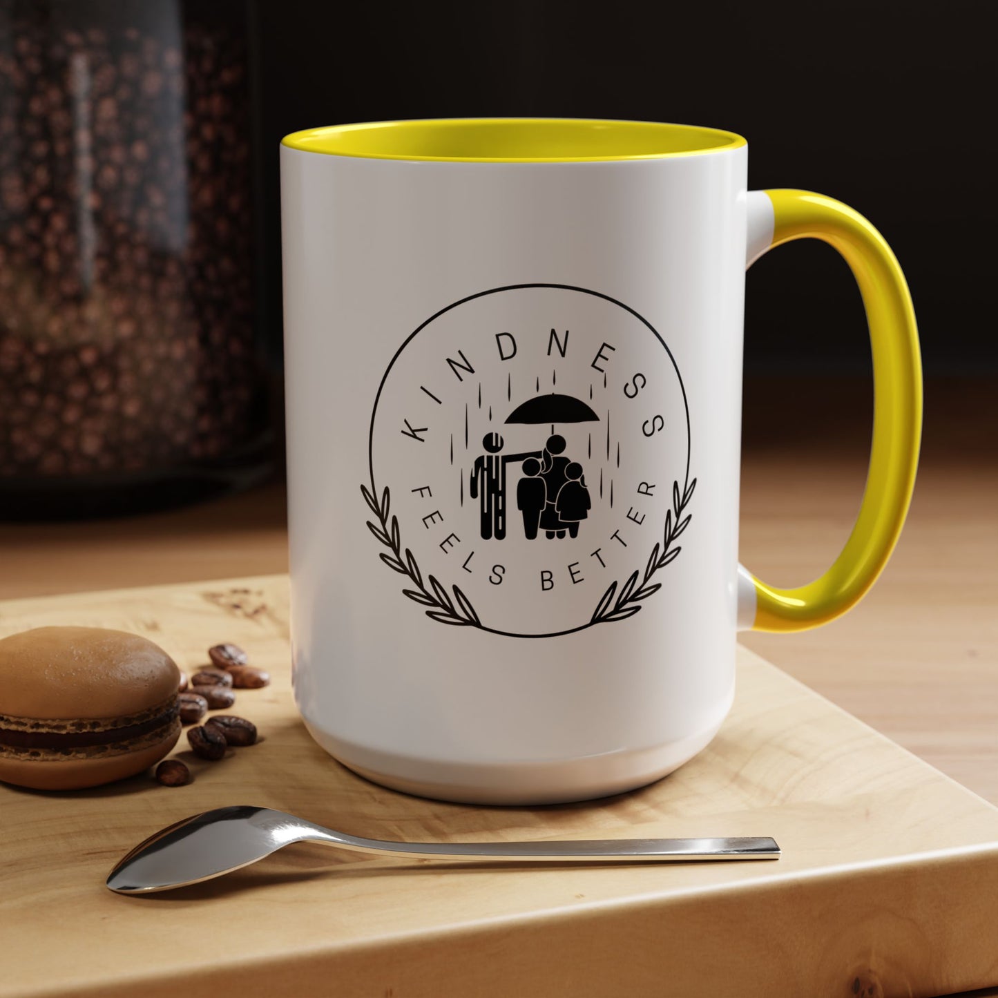 Mug - Kindness Feels Better Accent Coffee Mug (11, 15oz)