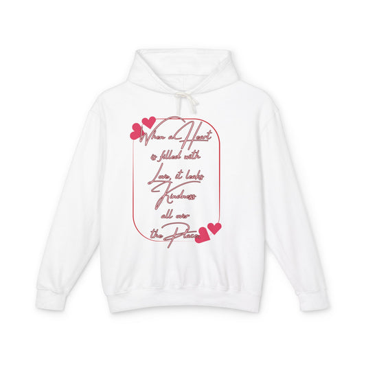 Heartfelt Love Hoodie - Cozy, Unisex Lightweight Sweatshirt for Valentine's Day, Birthdays, Gifts, Casual Wear, Love Quotes