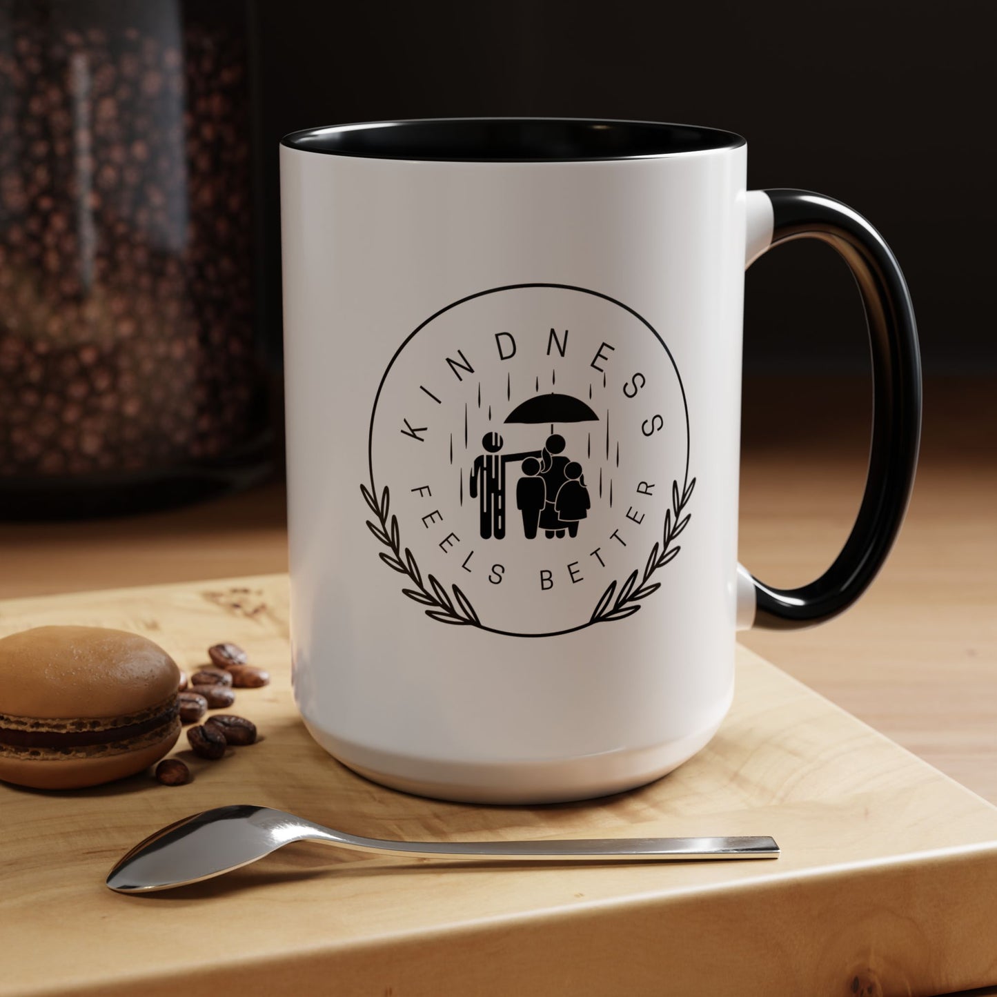 Mug - Kindness Feels Better Accent Coffee Mug (11, 15oz)