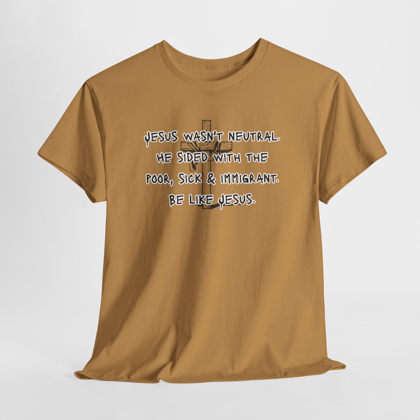 Unisex Heavy Cotton Tee - "Be Like Jesus" Inspirational Message Tee