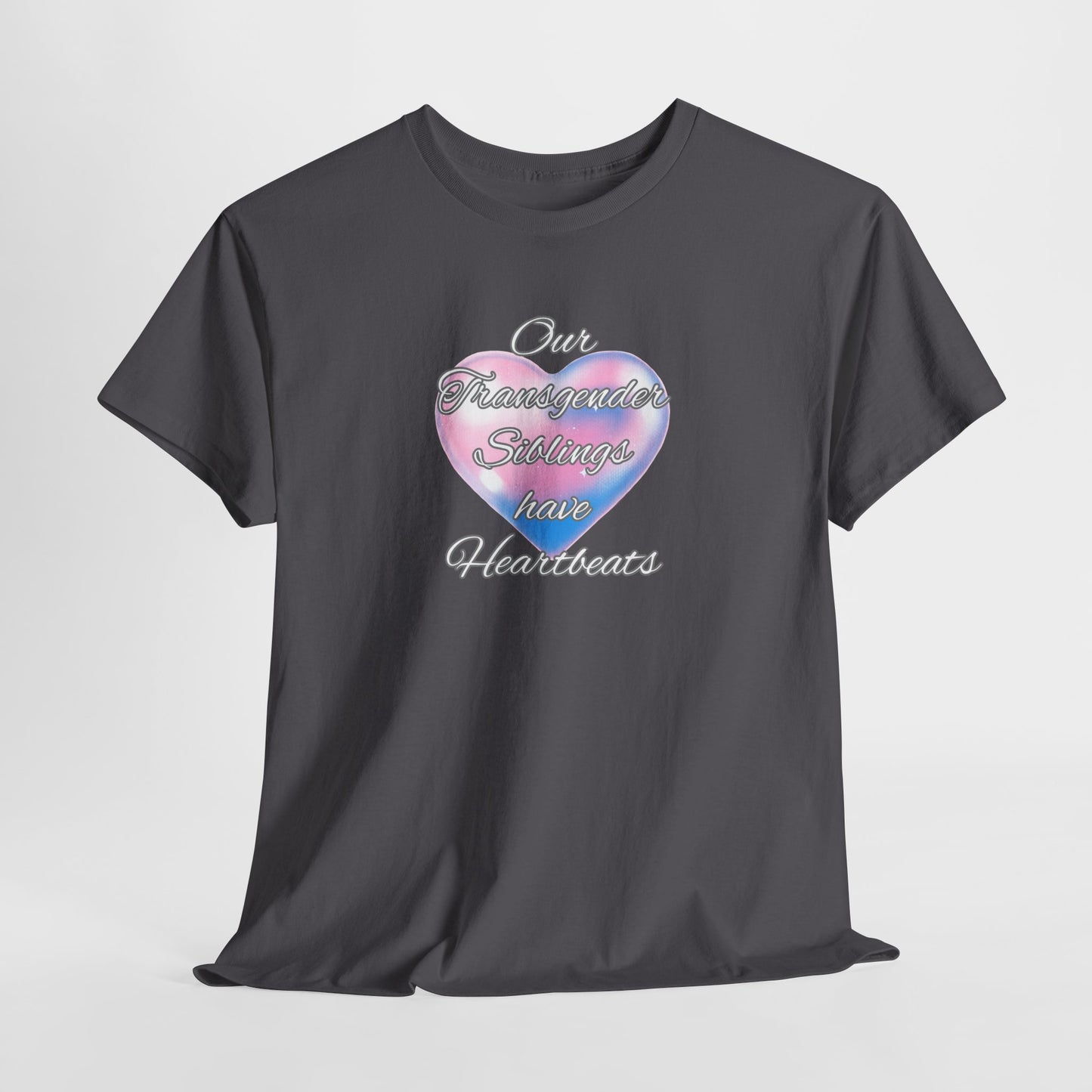 Heartbeats Unisex Heavy Cotton Tee - Pride Apparel for LGBTQ+ Acceptance