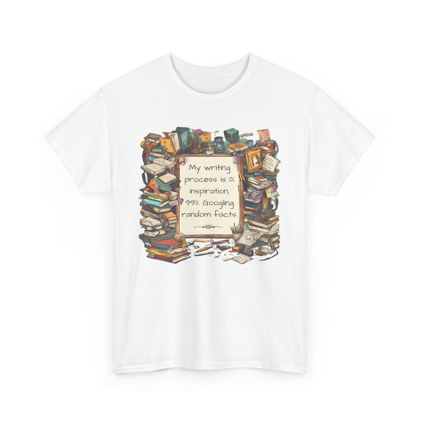 T-Shirt My Writing Process Inspiration Facts Tee