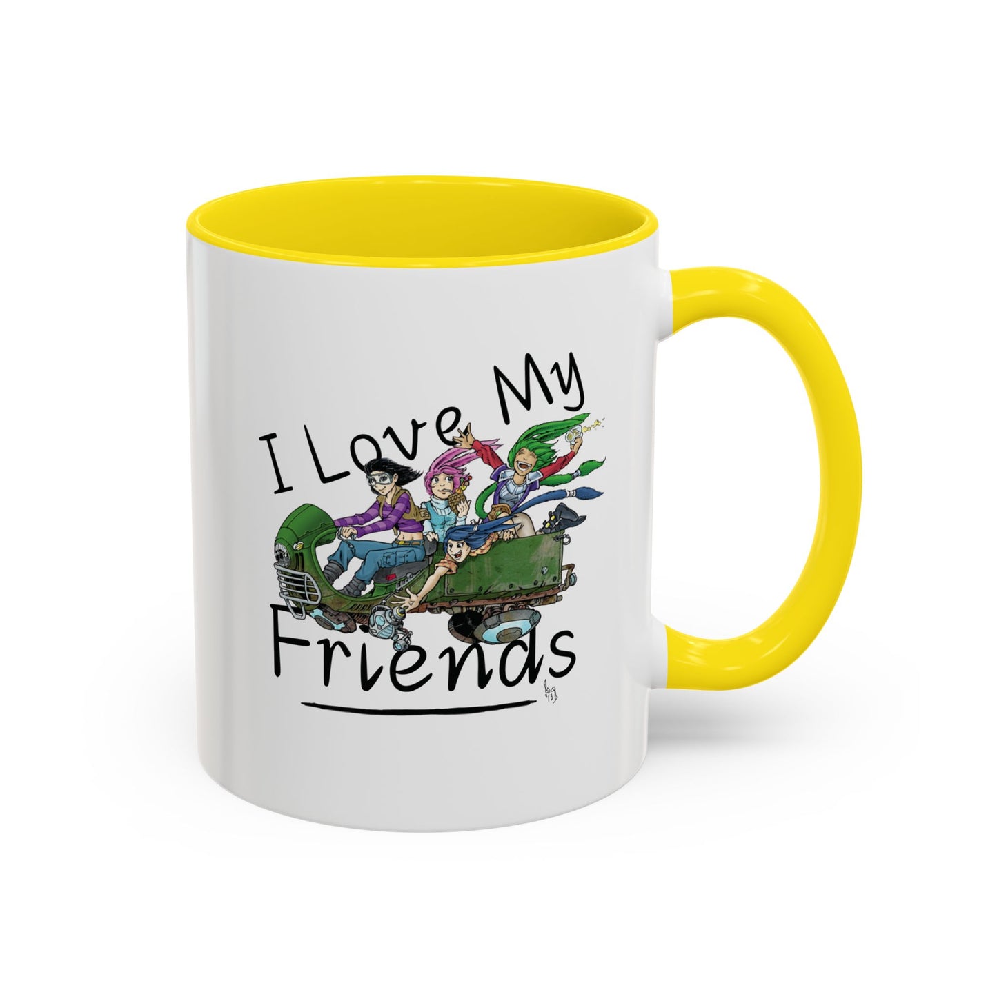 Mug - I Love My Friends Featuring Art by Bryon Gibson