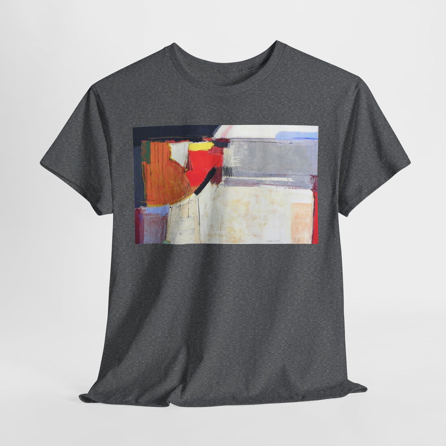 Abstract Art Unisex Heavy Cotton Tee - Stylish & Comfortable Fashion Statement