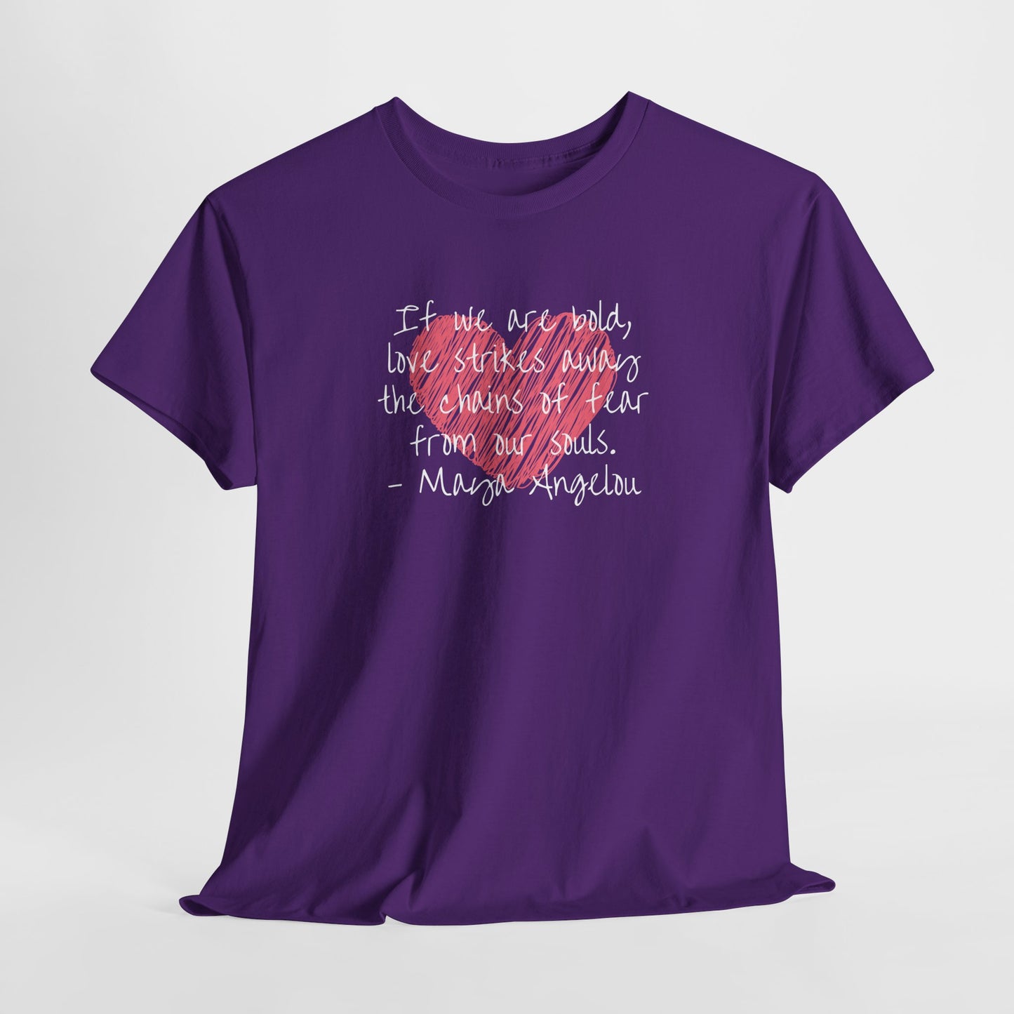 Inspirational Quote Unisex Heavy Cotton Tee - Love for Humanity