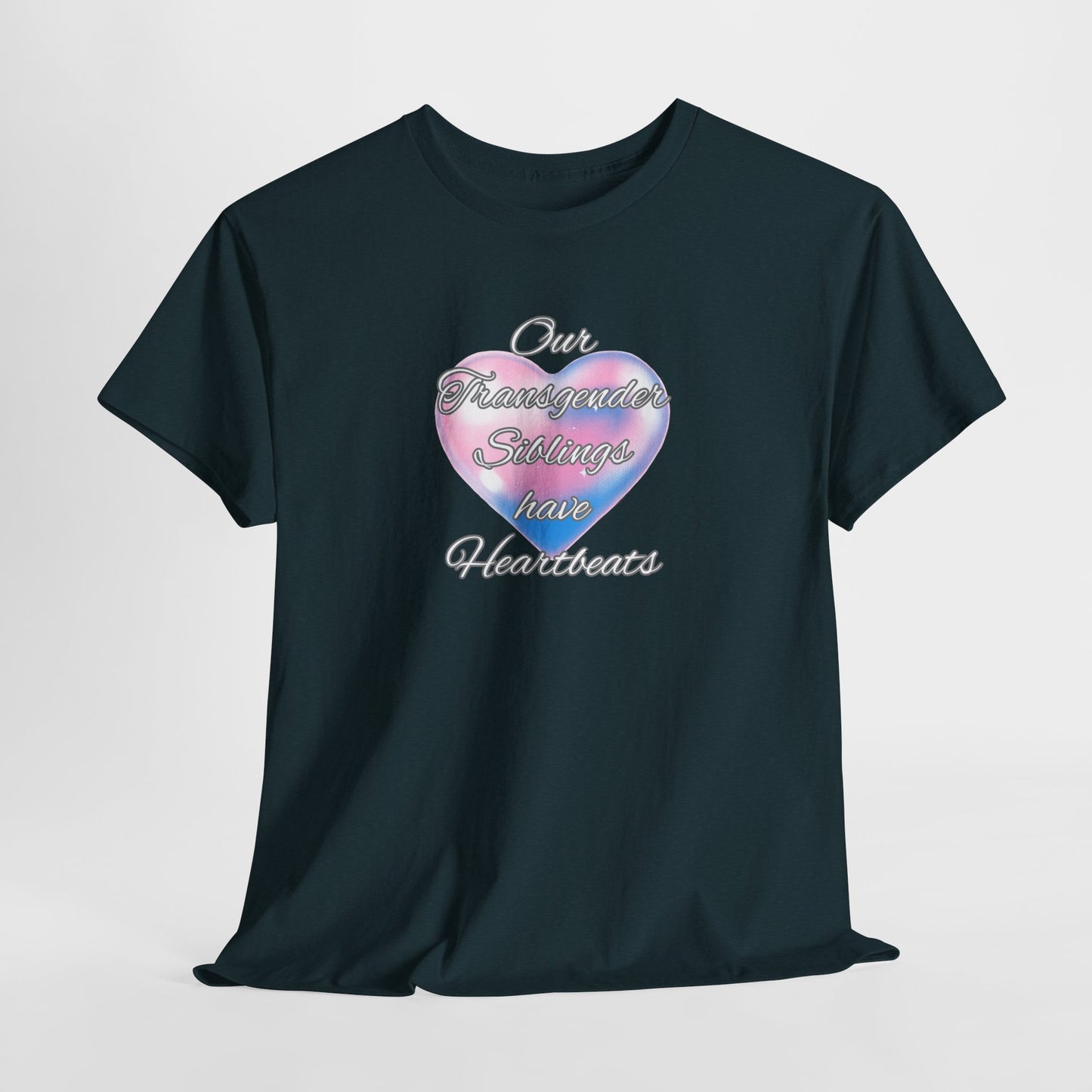 Heartbeats Unisex Heavy Cotton Tee - Pride Apparel for LGBTQ+ Acceptance