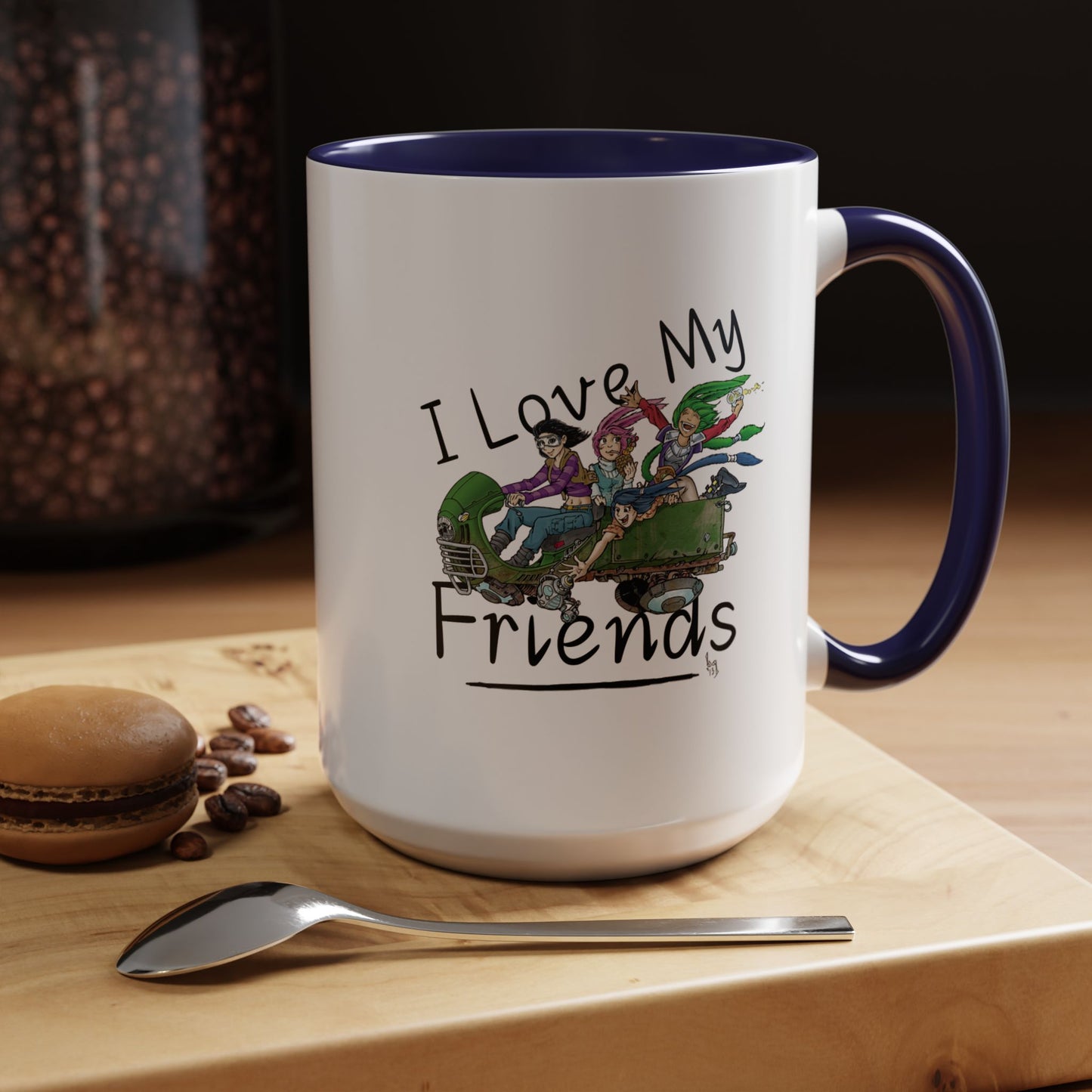 Mug - I Love My Friends Featuring Art by Bryon Gibson