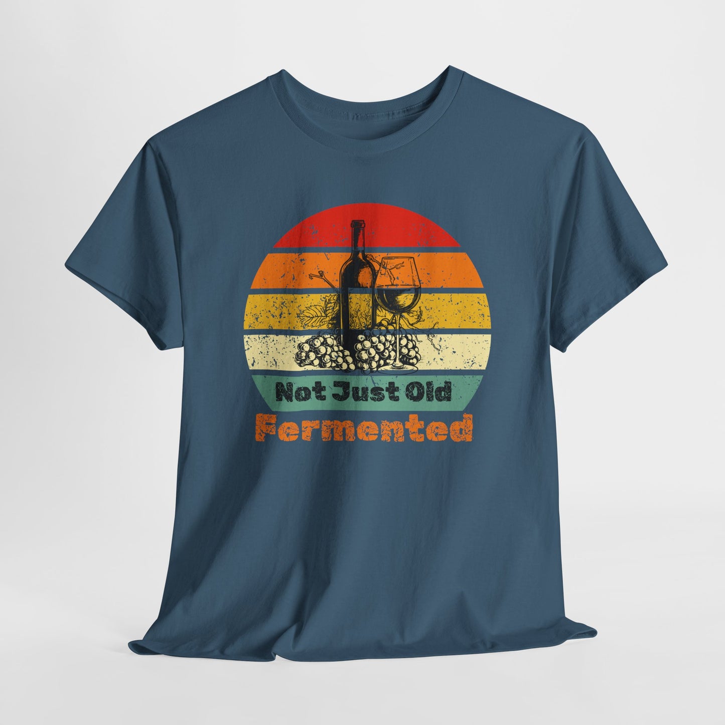 Retro Fermented Unisex Heavy Cotton Tee, Fun Gift for Foodies, Vintage Style Shirt, Unique Tee for Celebrations, Festival Wear