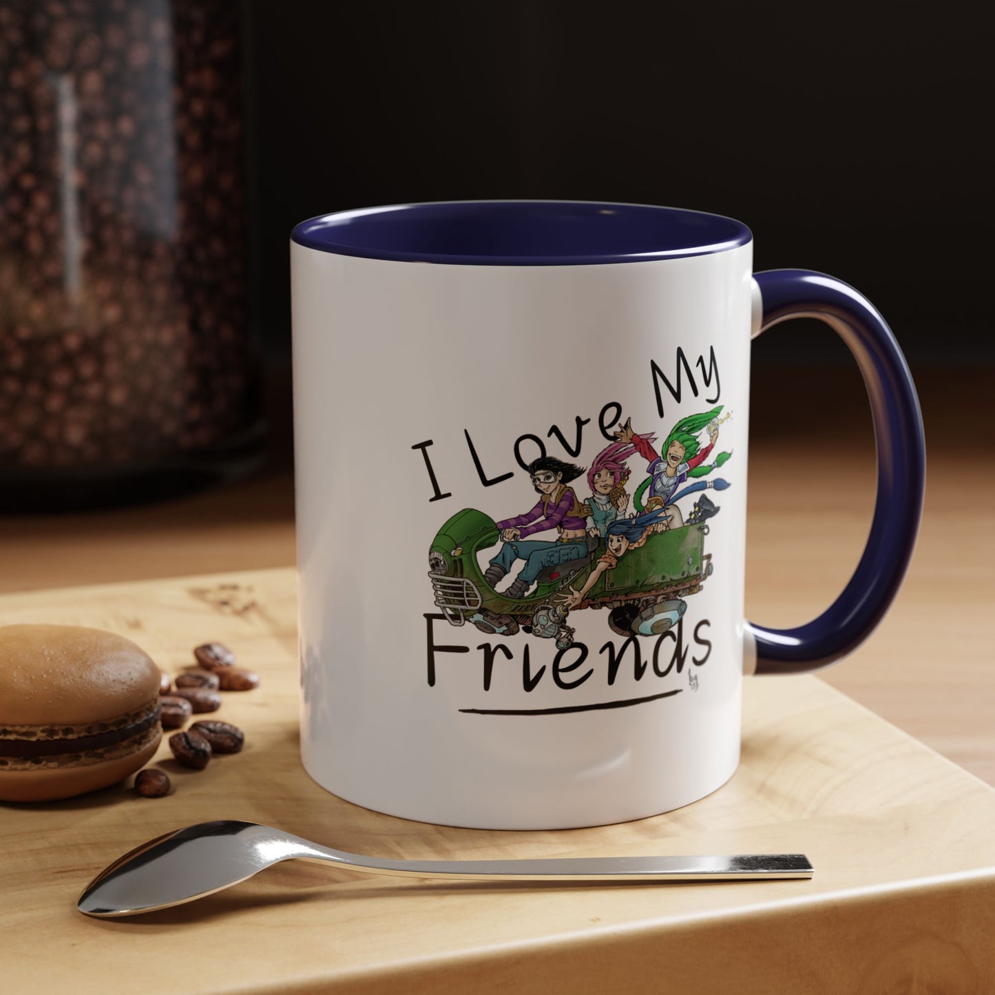 Mug - I Love My Friends Featuring Art by Bryon Gibson
