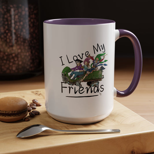 Mug - I Love My Friends Featuring Art by Bryon Gibson