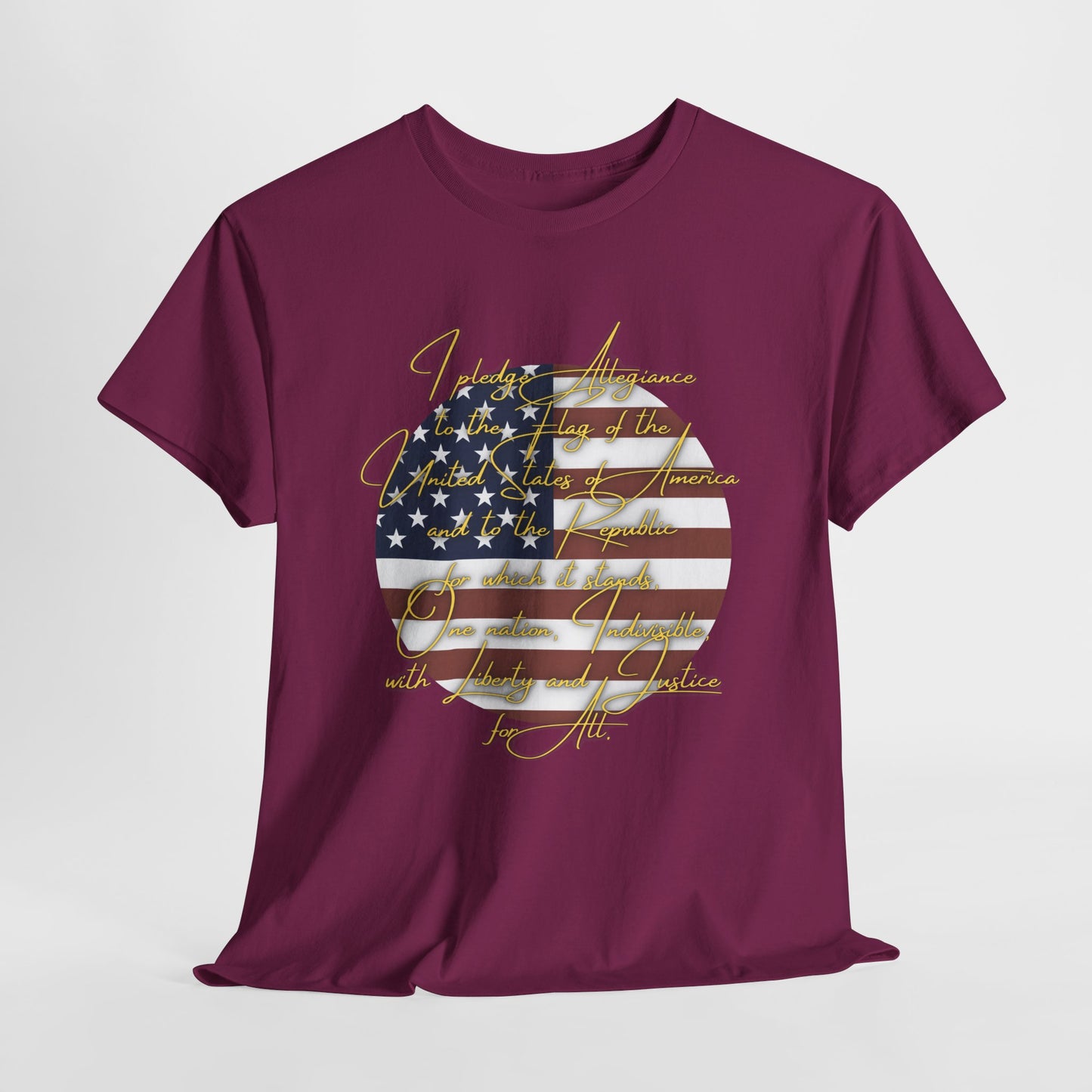 Patriotic Unisex Heavy Cotton Tee - 'In America We Trust' Design