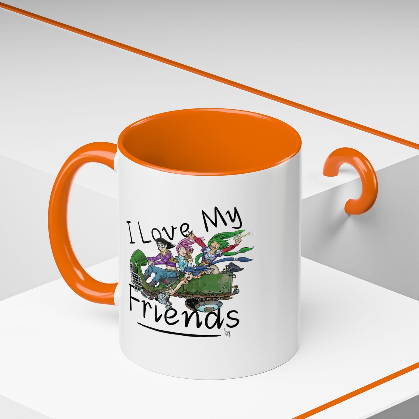Mug - I Love My Friends Featuring Art by Bryon Gibson