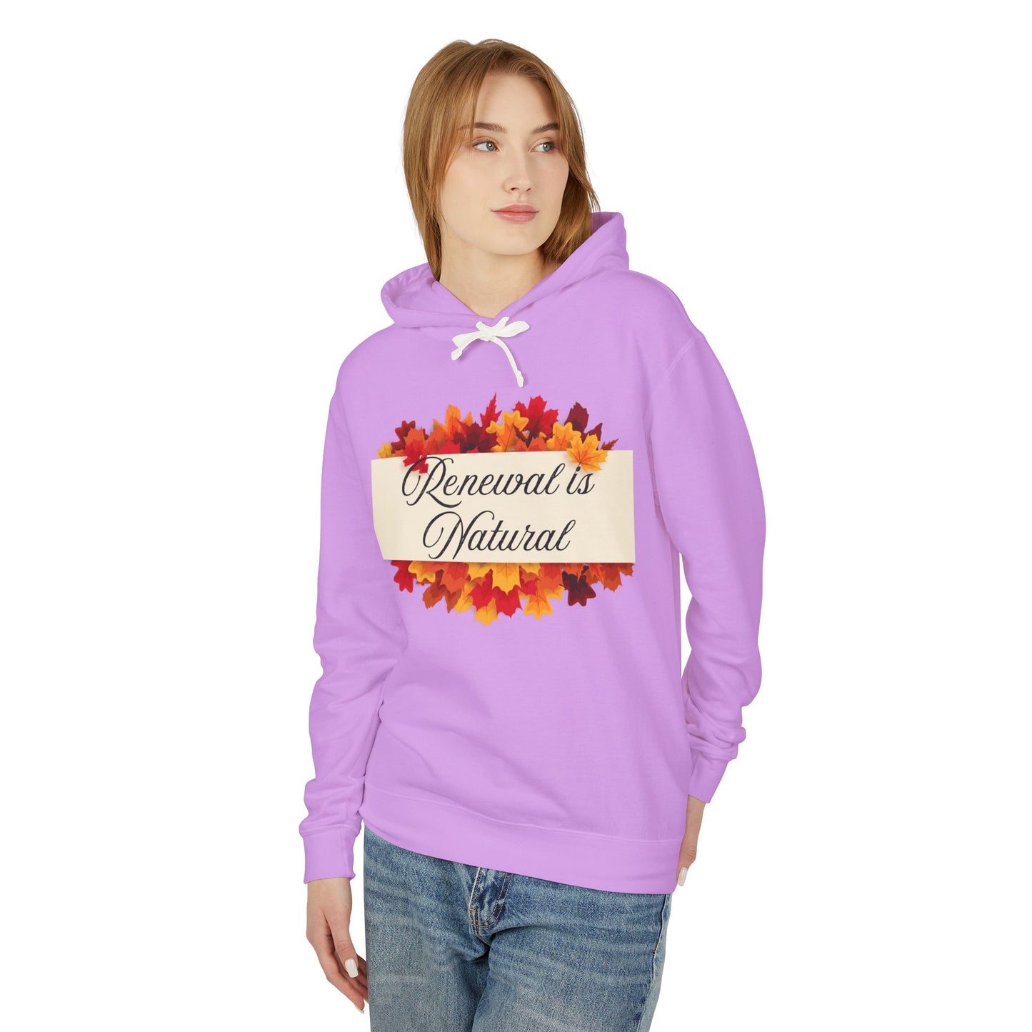 Autumn-Inspired Unisex Lightweight Hooded Sweatshirt, Cozy Fall Apparel, Perfect for Harvest Festivals, Relaxed Style, Gift Idea