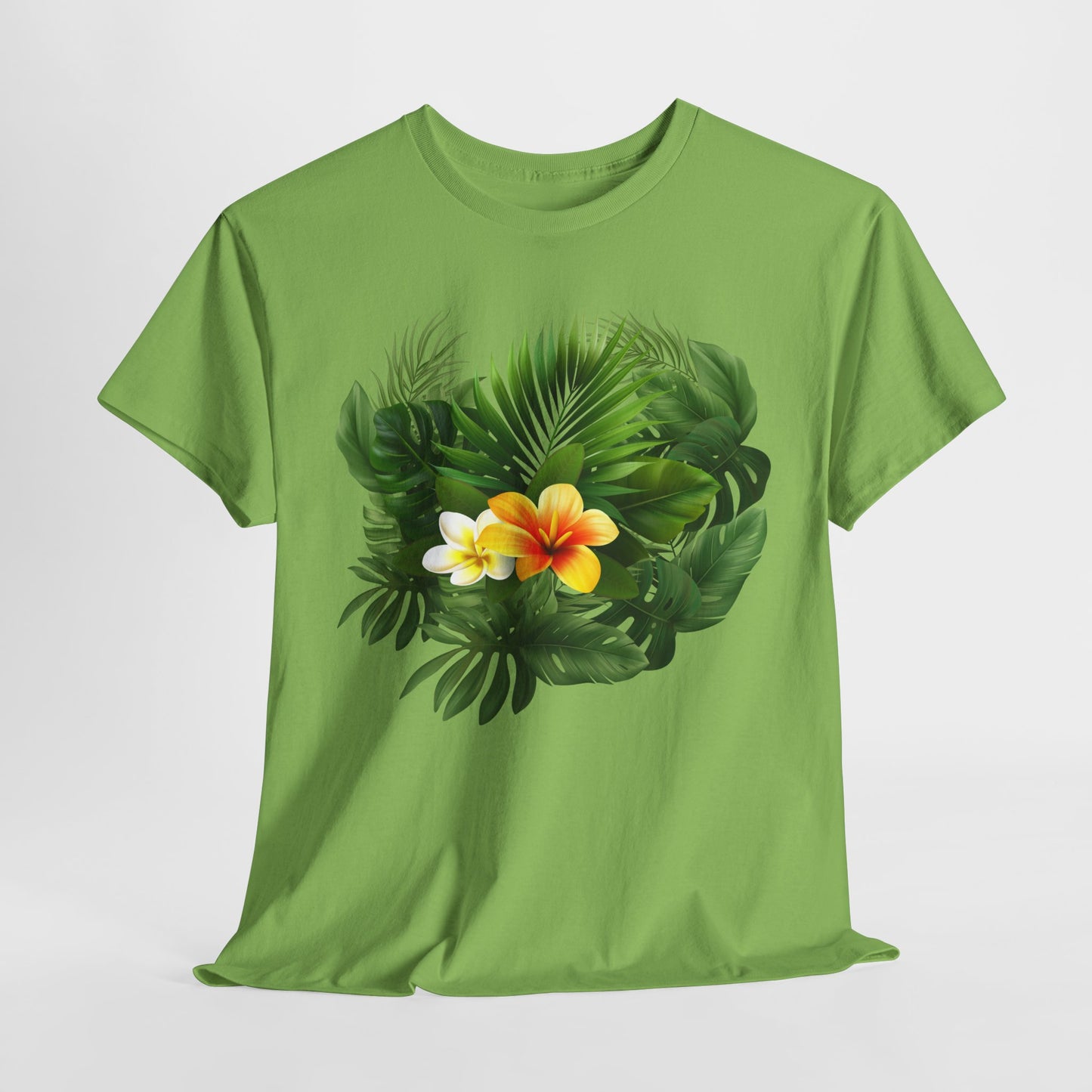 Tropical Floral Tee, Perfect Summer Vacation Shirt, Casual Outfit, Gift for Nature Lovers, Beach Day Essential, Eco-friendly Tee