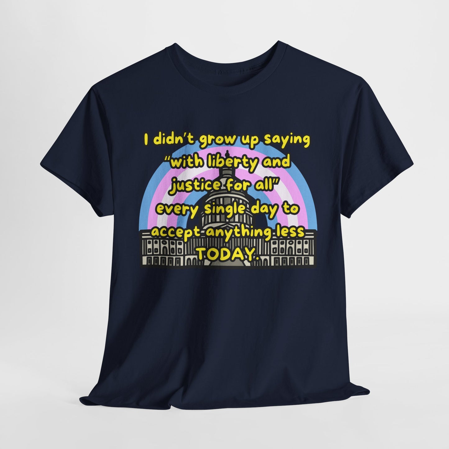 Empowerment Quote Unisex Heavy Cotton Tee - Liberty & Justice for All