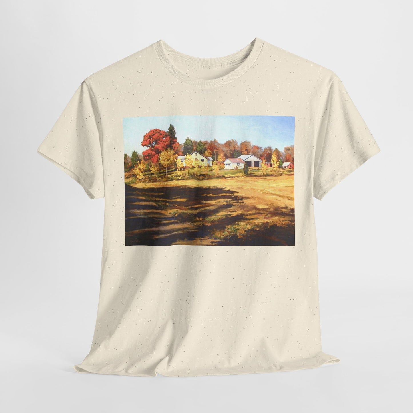 Autumn Landscape Unisex Heavy Cotton Tee