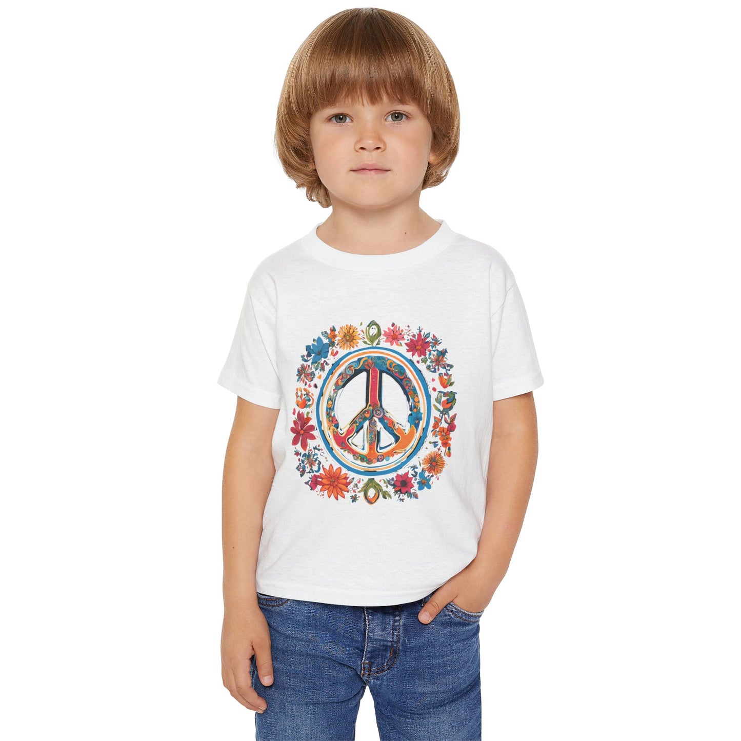 Toddler T-shirt - Simple Peace Symbol Design