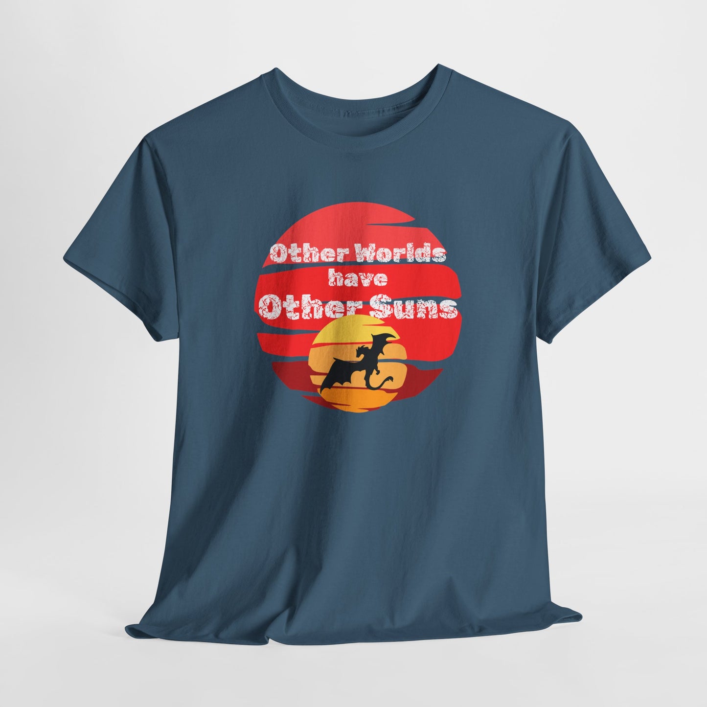 Other Worlds Have Other Suns Unisex Heavy Cotton Tee - Adventure and Space Vibe