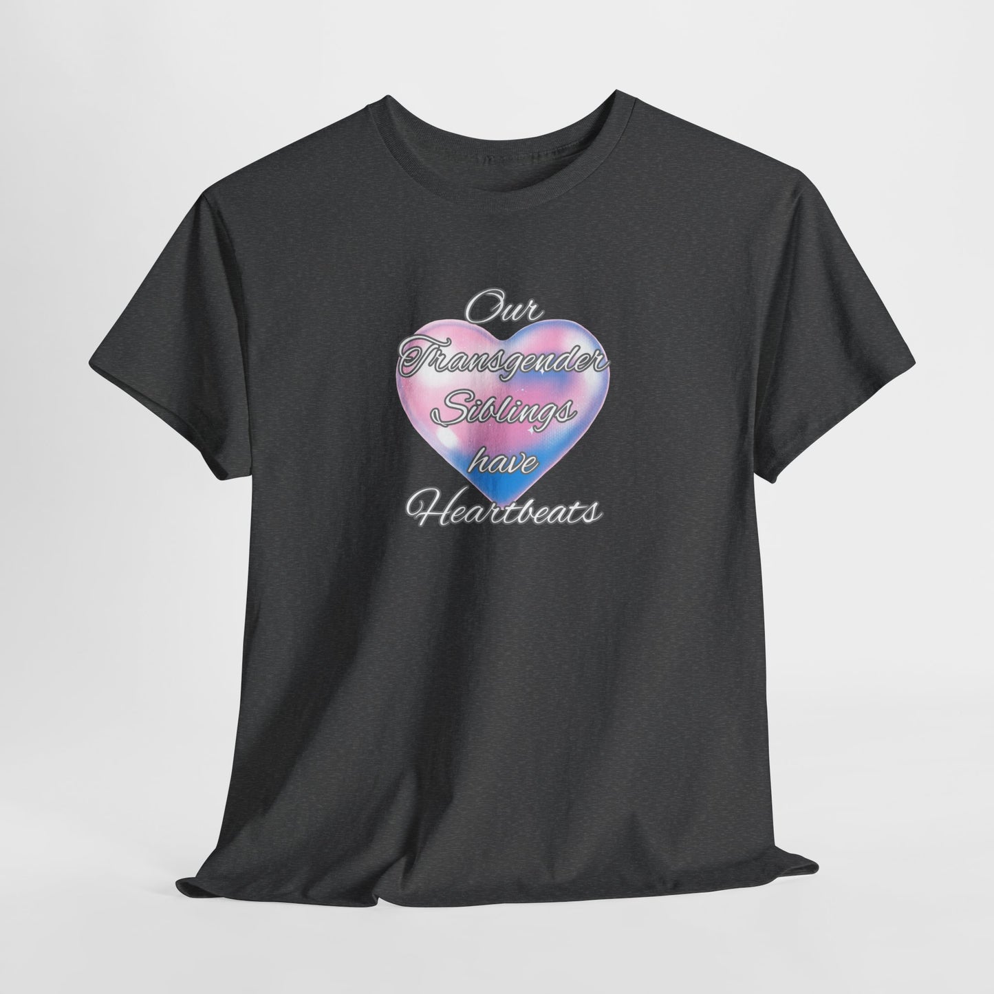 Heartbeats Unisex Heavy Cotton Tee - Pride Apparel for LGBTQ+ Acceptance