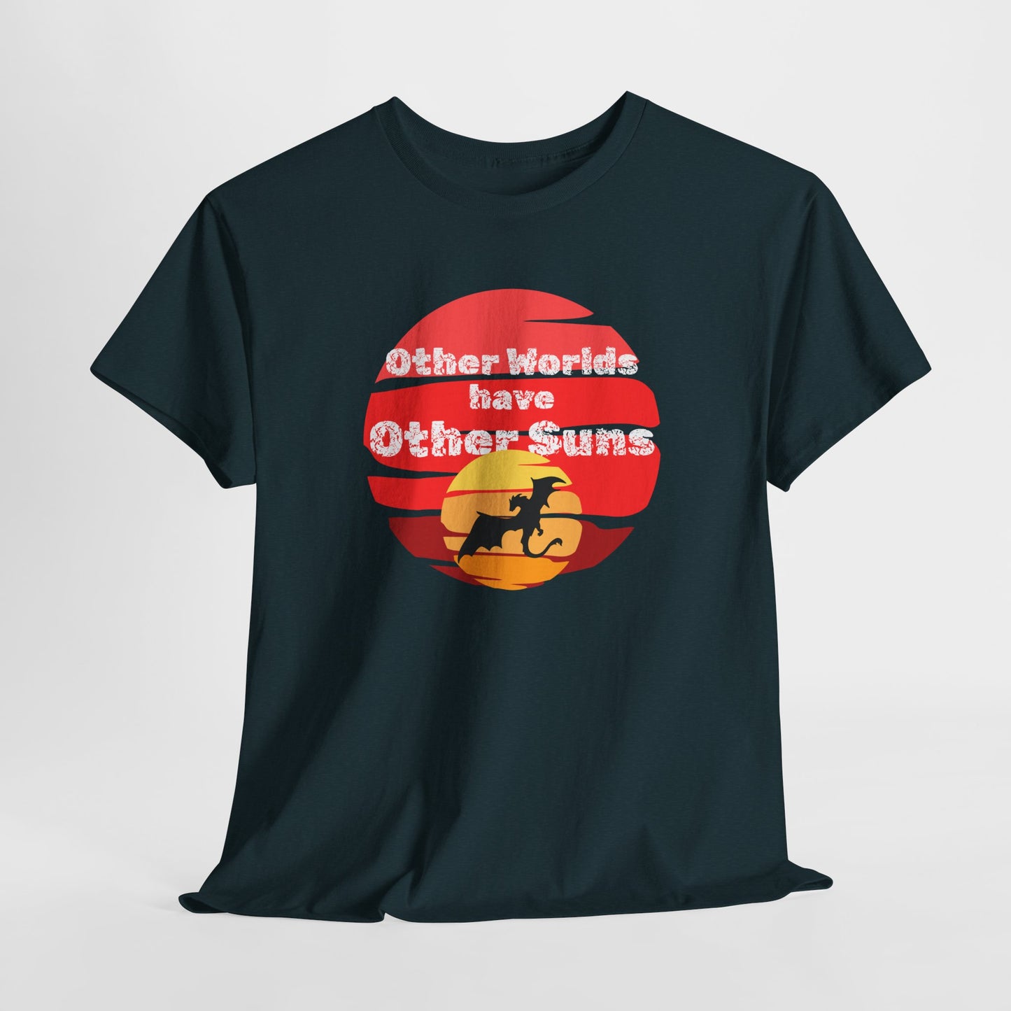 Other Worlds Have Other Suns Unisex Heavy Cotton Tee - Adventure and Space Vibe