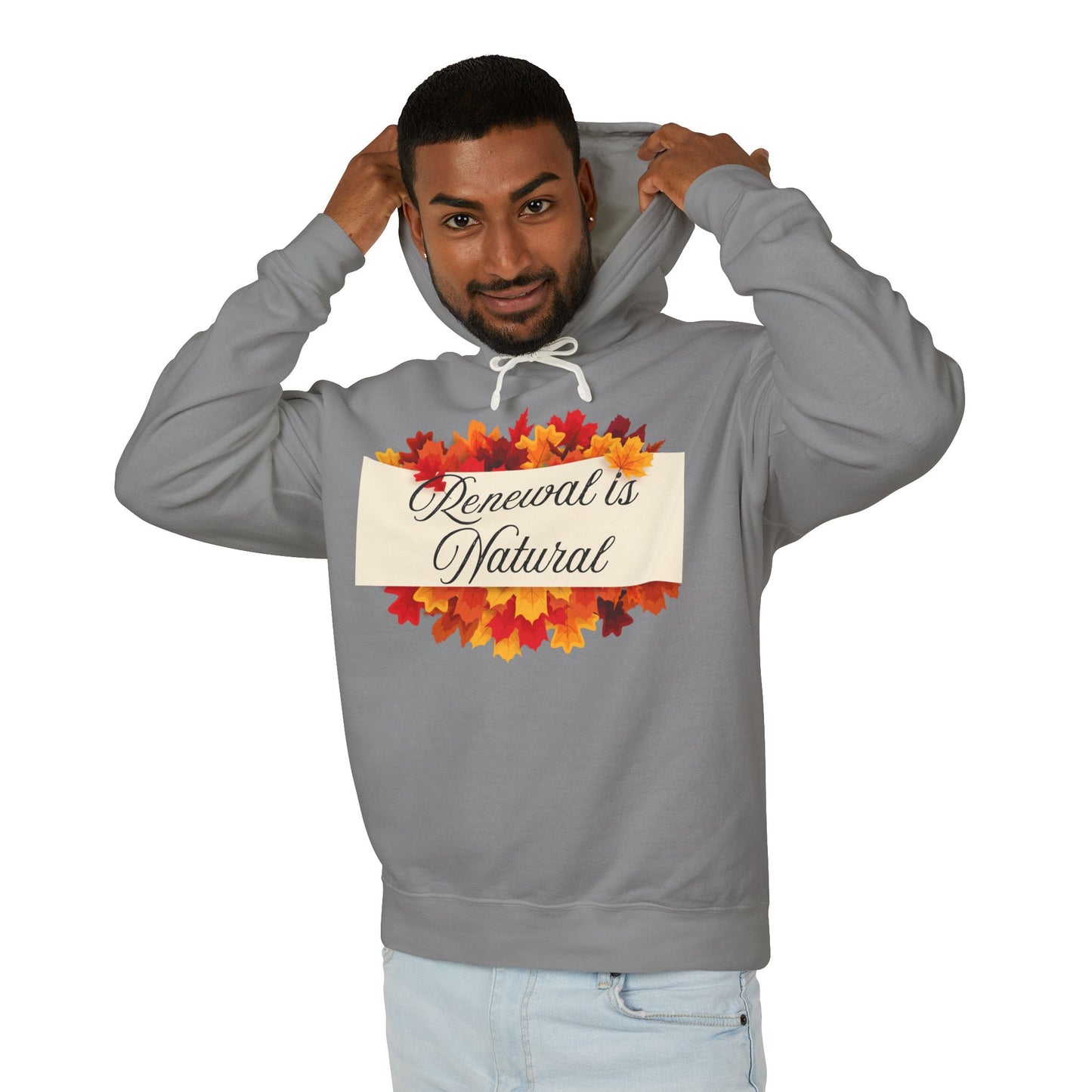 Autumn-Inspired Unisex Lightweight Hooded Sweatshirt, Cozy Fall Apparel, Perfect for Harvest Festivals, Relaxed Style, Gift Idea