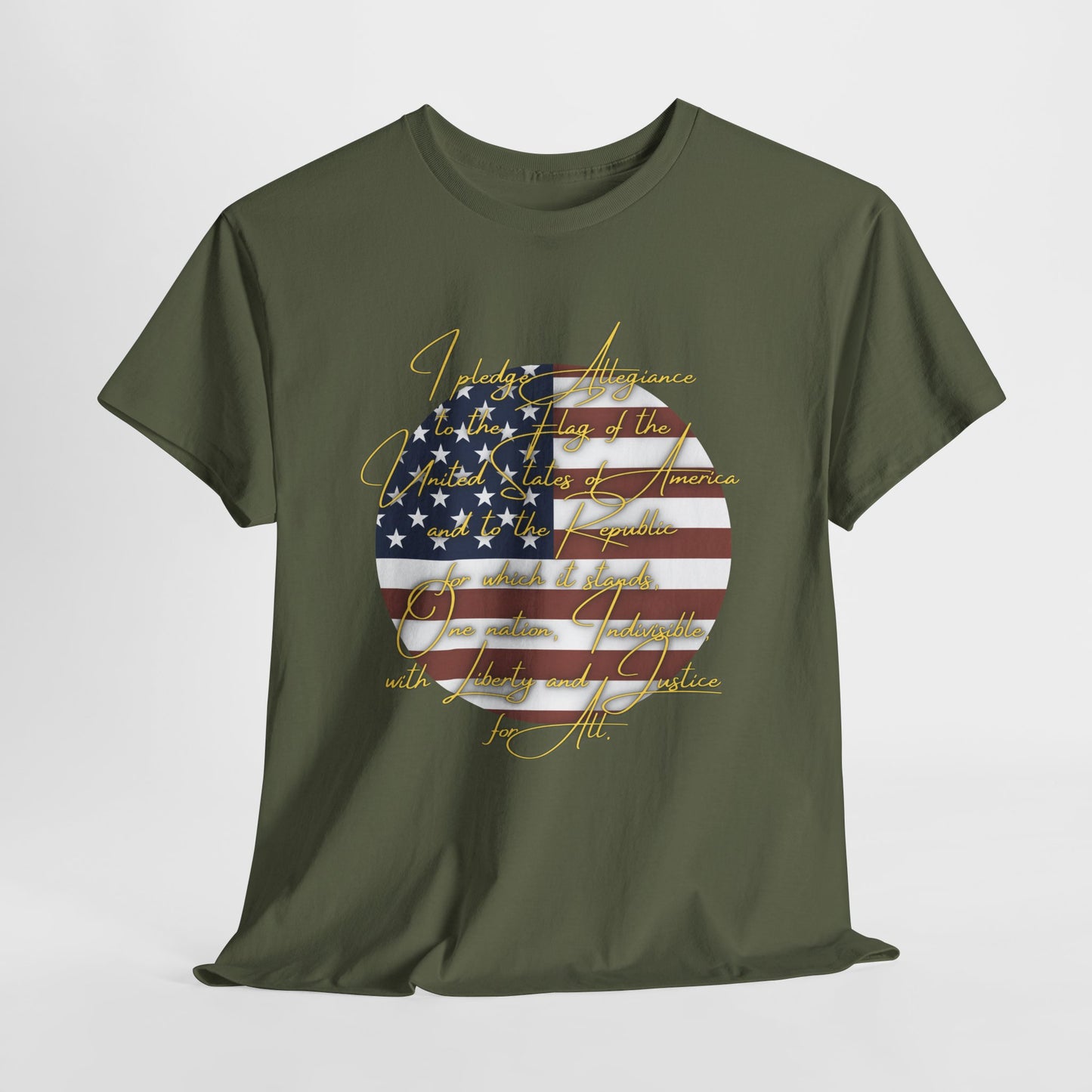 Patriotic Unisex Heavy Cotton Tee - 'In America We Trust' Design