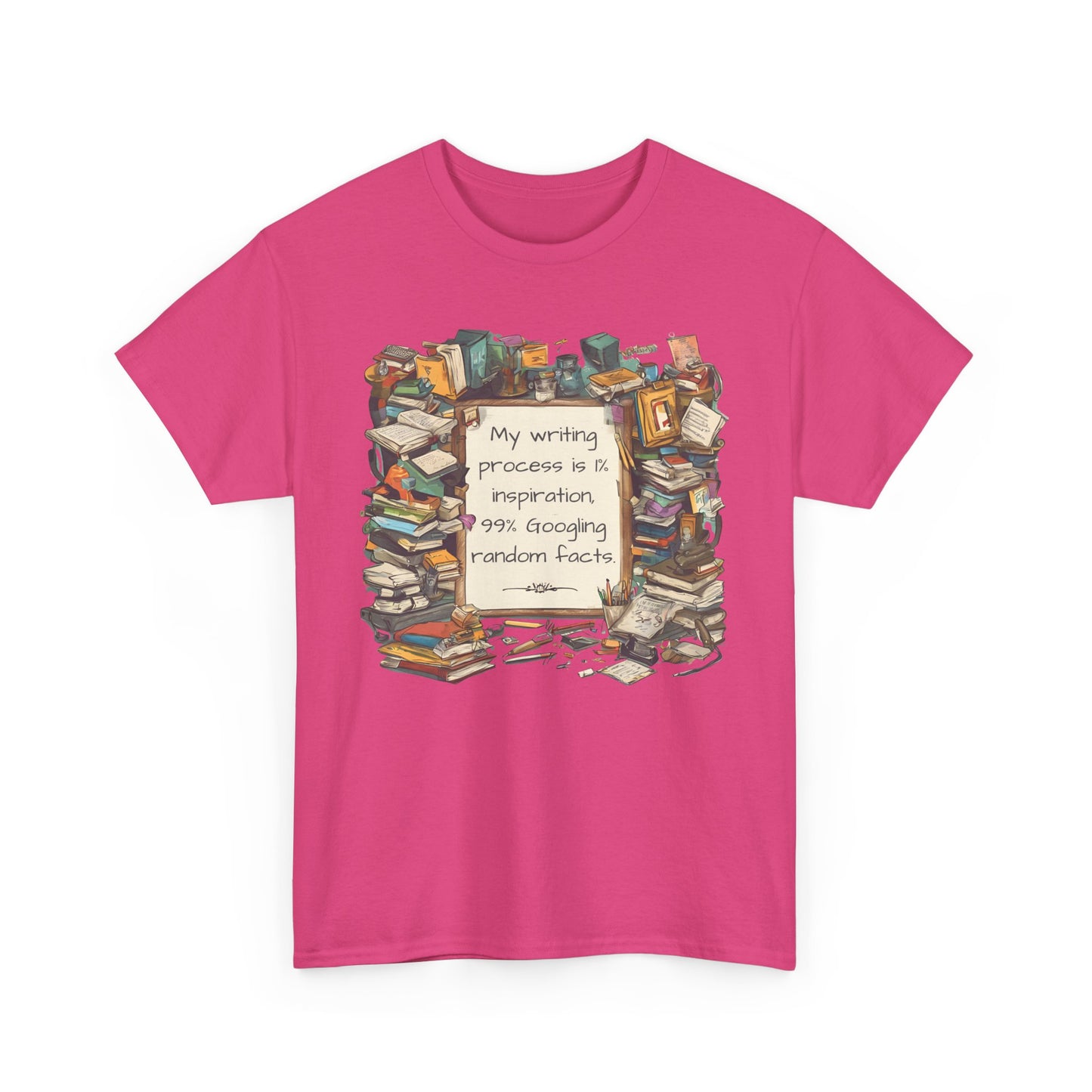 T-Shirt My Writing Process Inspiration Facts Tee