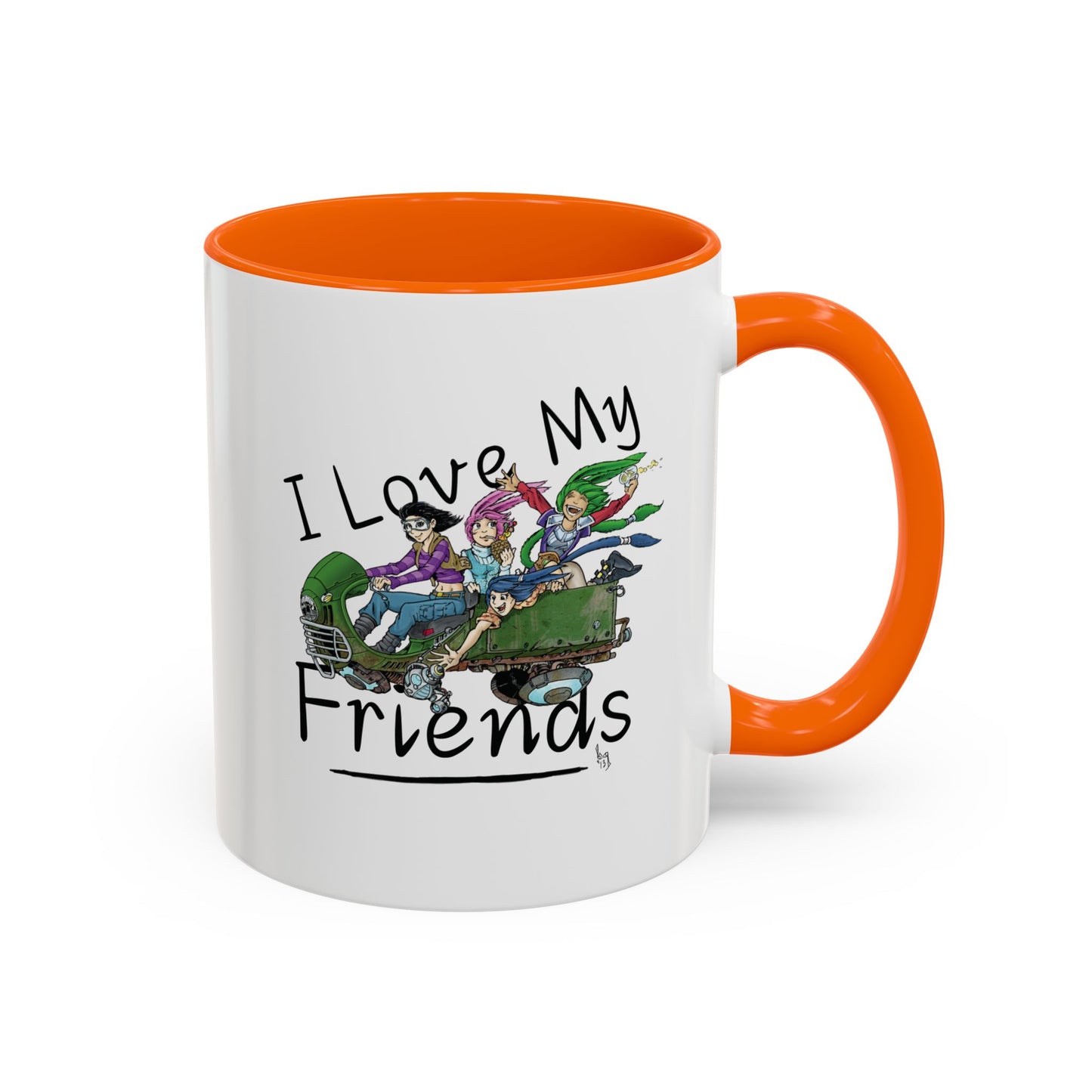 Mug - I Love My Friends Featuring Art by Bryon Gibson