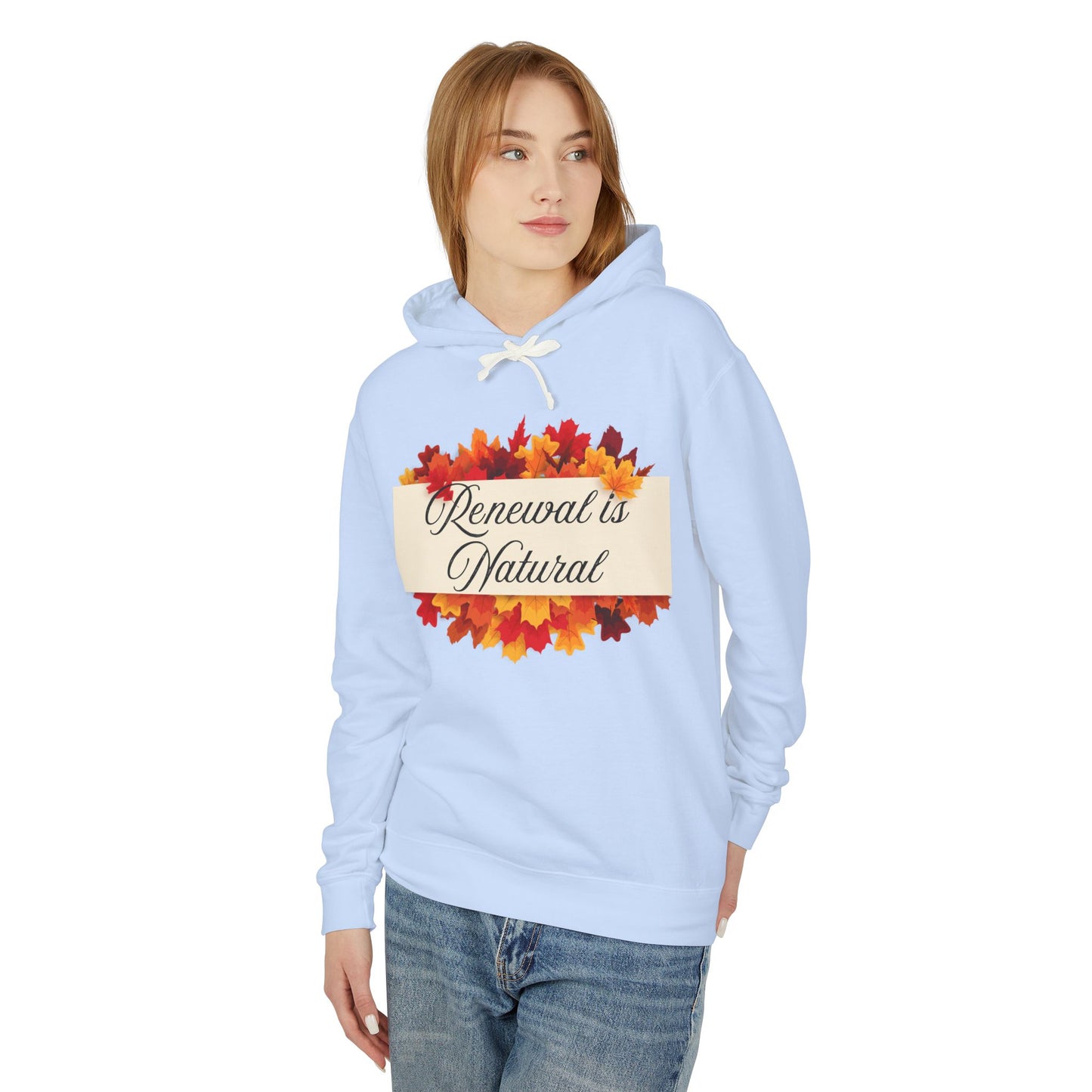 Autumn-Inspired Unisex Lightweight Hooded Sweatshirt, Cozy Fall Apparel, Perfect for Harvest Festivals, Relaxed Style, Gift Idea