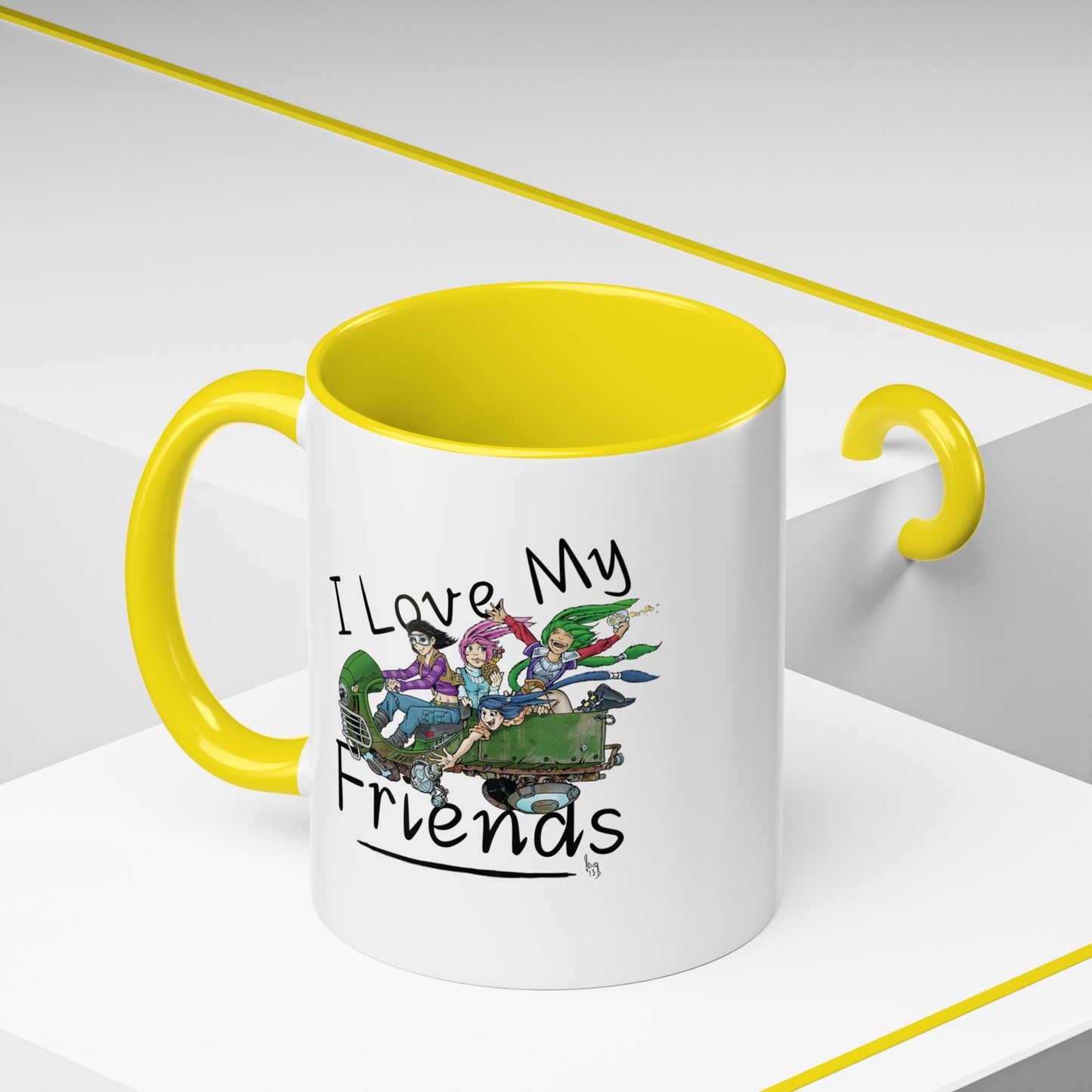 Mug - I Love My Friends Featuring Art by Bryon Gibson