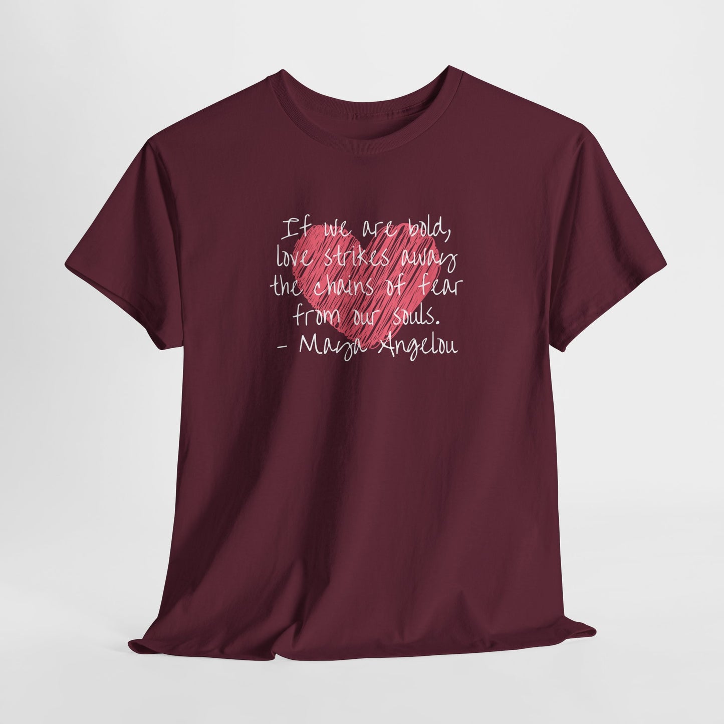 Inspirational Quote Unisex Heavy Cotton Tee - Love for Humanity