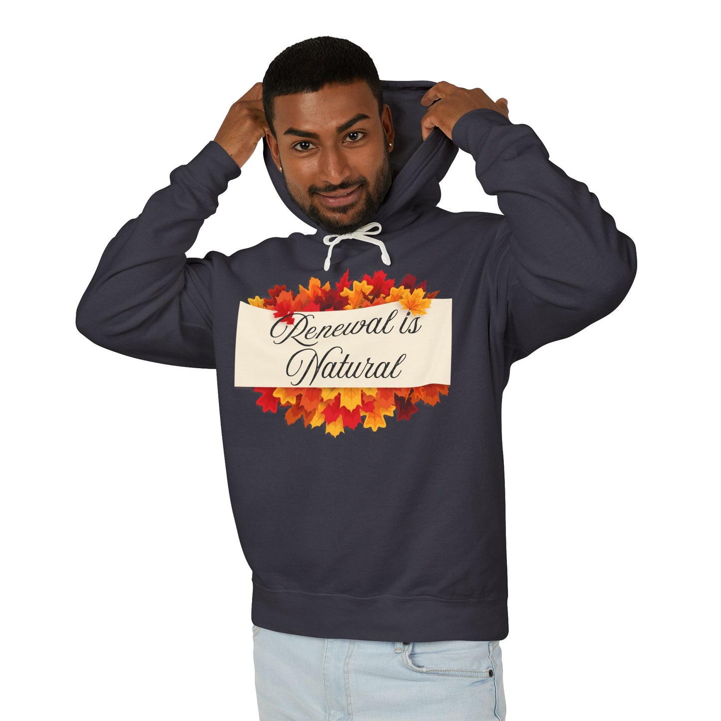 Autumn-Inspired Unisex Lightweight Hooded Sweatshirt, Cozy Fall Apparel, Perfect for Harvest Festivals, Relaxed Style, Gift Idea