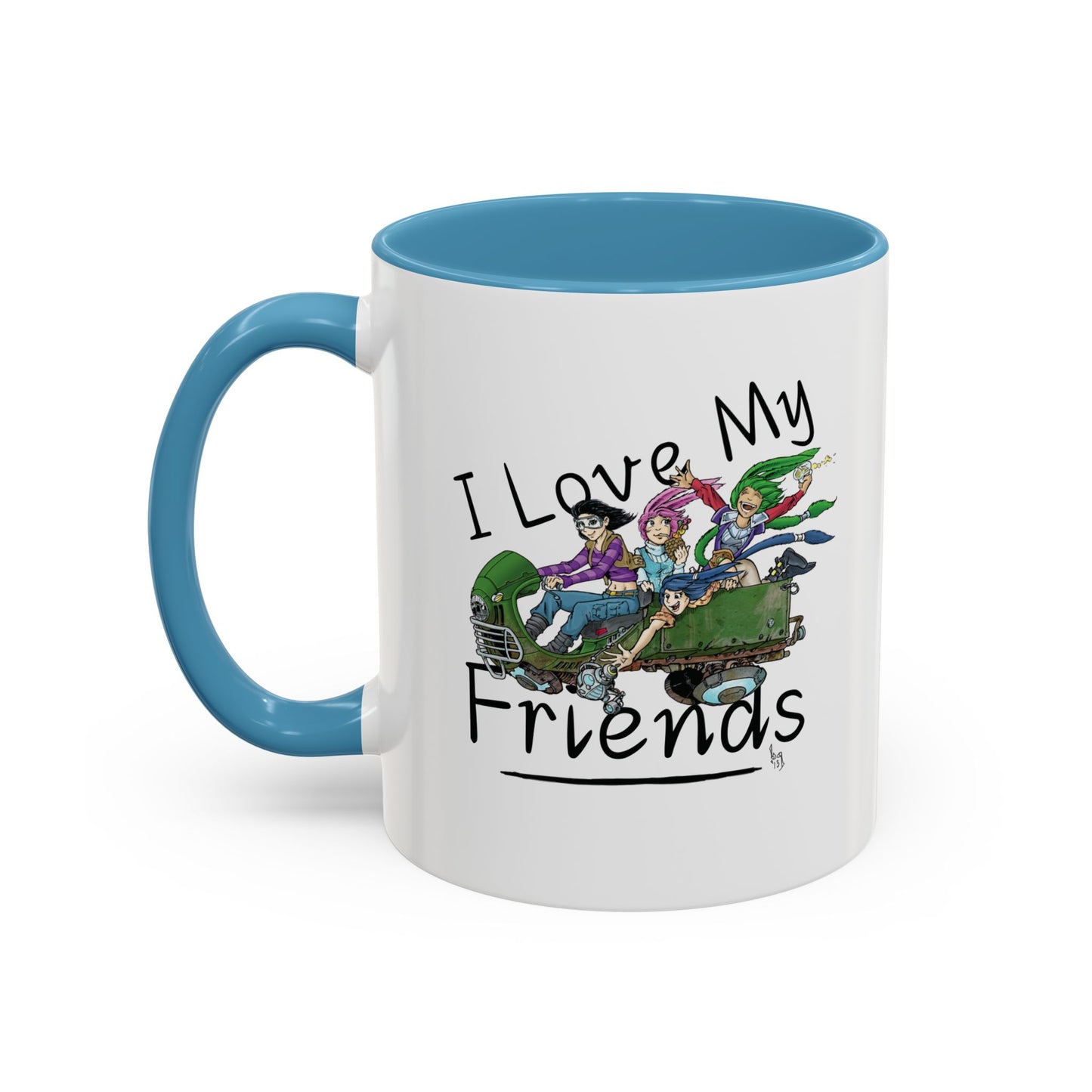 Mug - I Love My Friends Featuring Art by Bryon Gibson