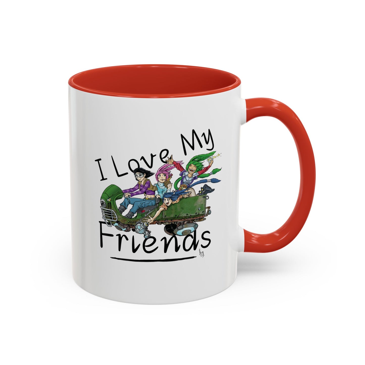 Mug - I Love My Friends Featuring Art by Bryon Gibson
