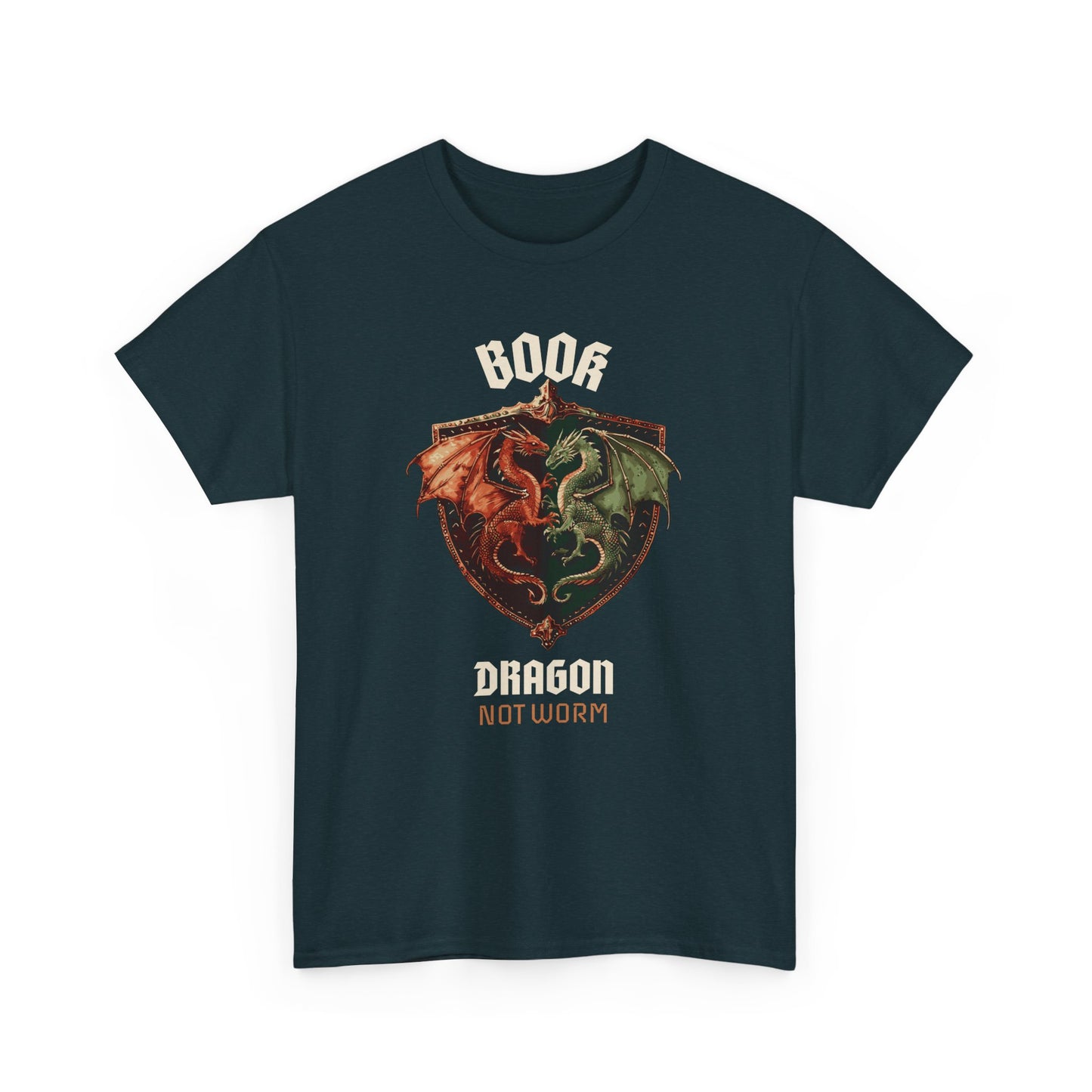 Book Dragon Unisex Tee - Not worm Design
