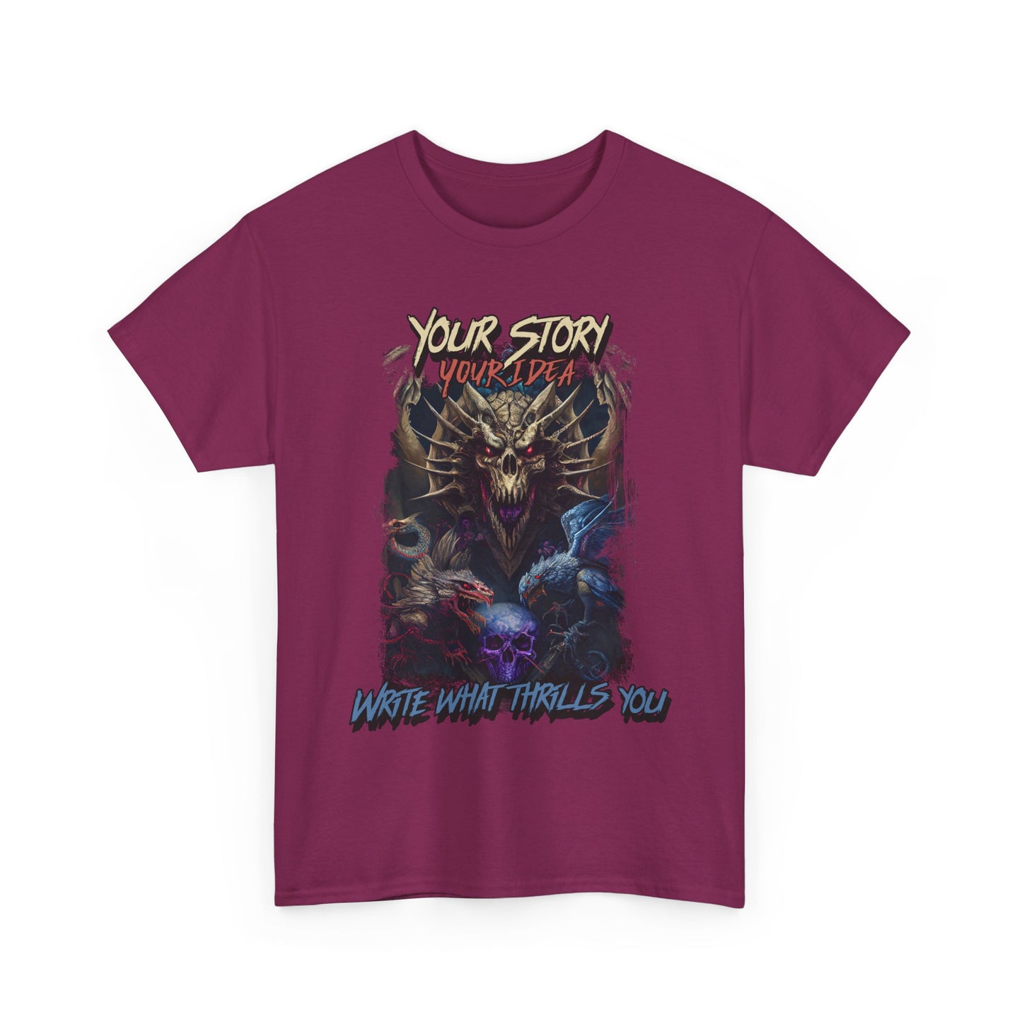 Cotton Tee - Your Story Your Idea Inspirational Quote Shirt