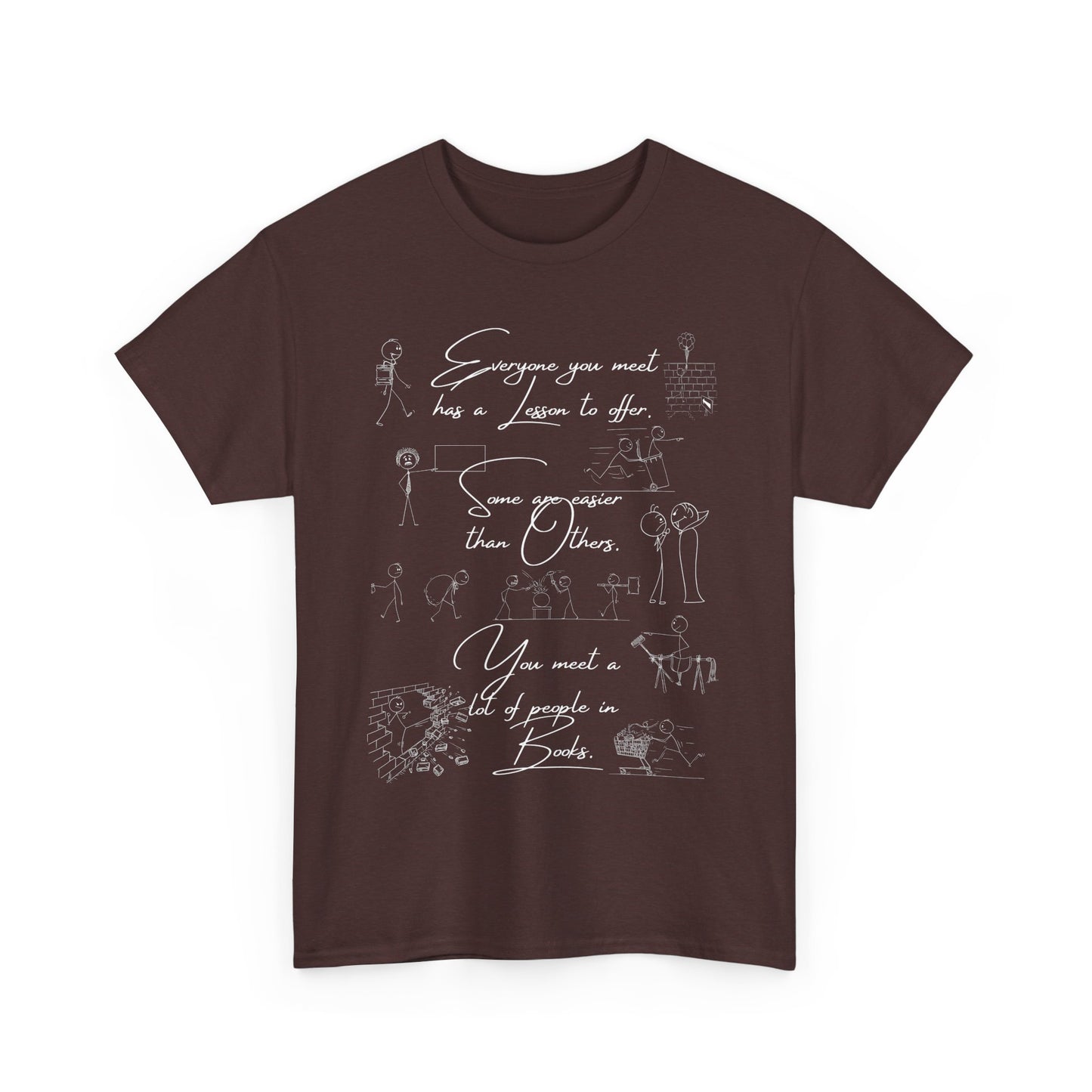 Inspirational Unisex Heavy Cotton Tee - 'Everyone You Meet Has a Story'